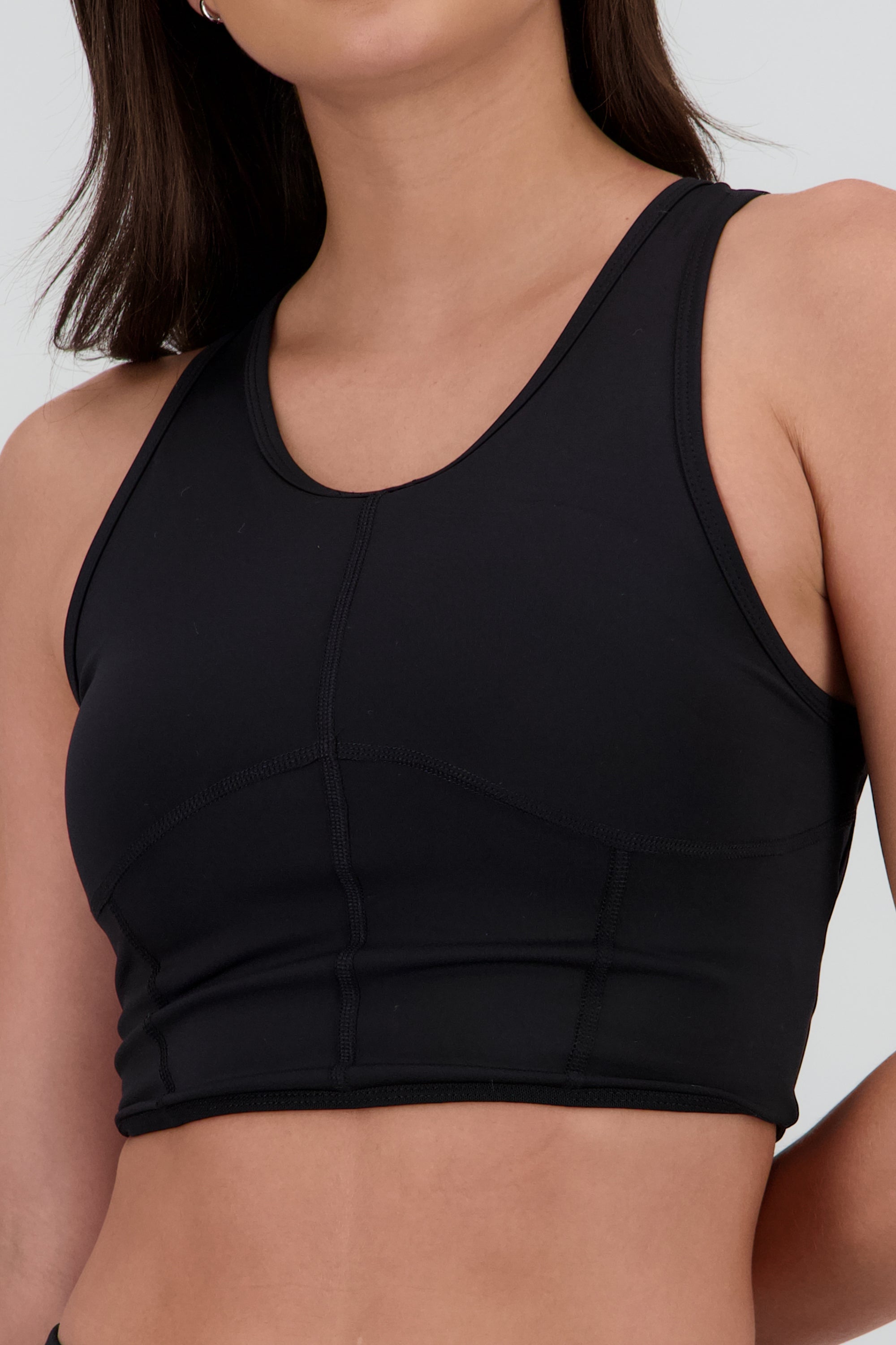 Top deportivo cortes NEGRO