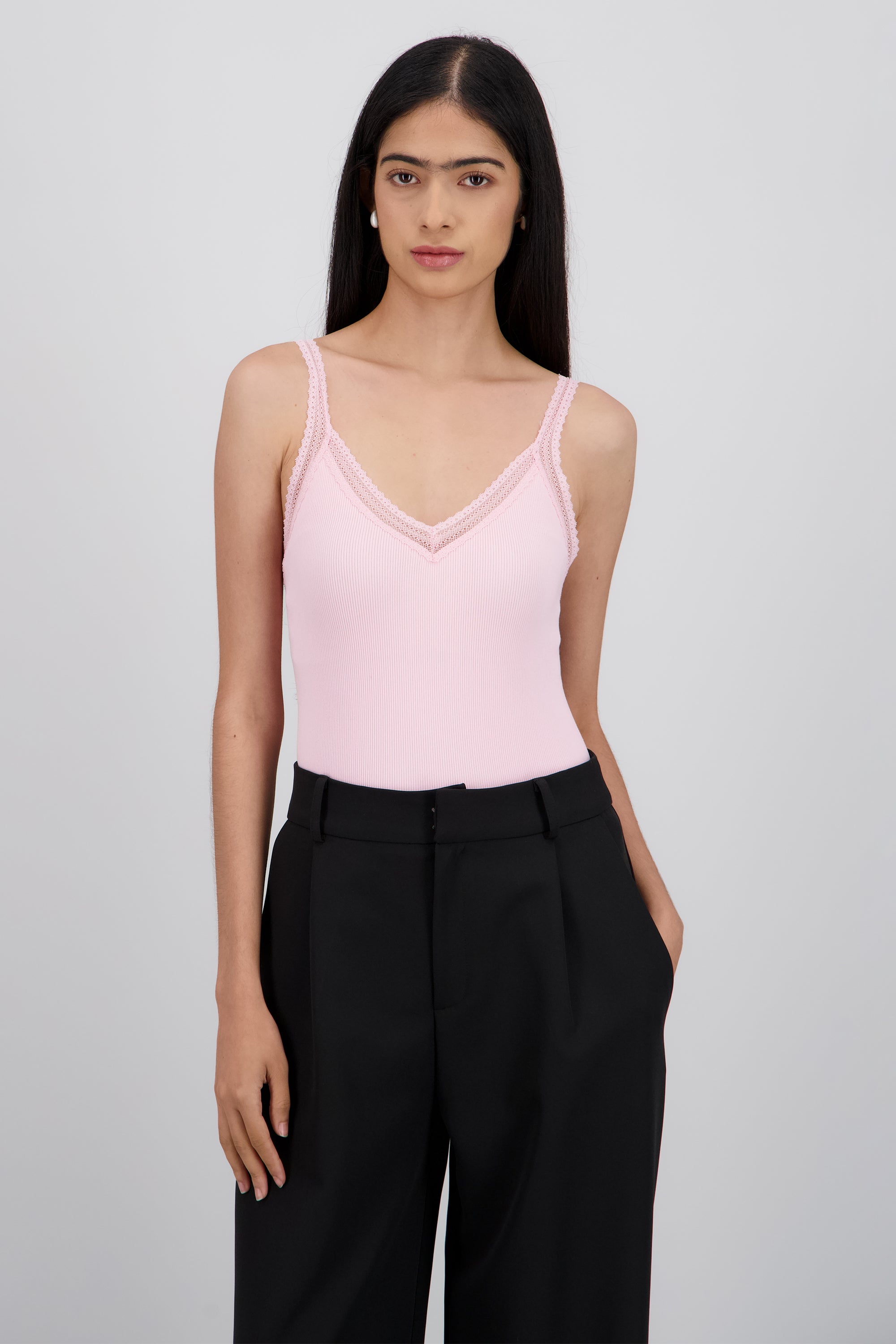 Bodysuit detalle encaje ROSA PASTEL