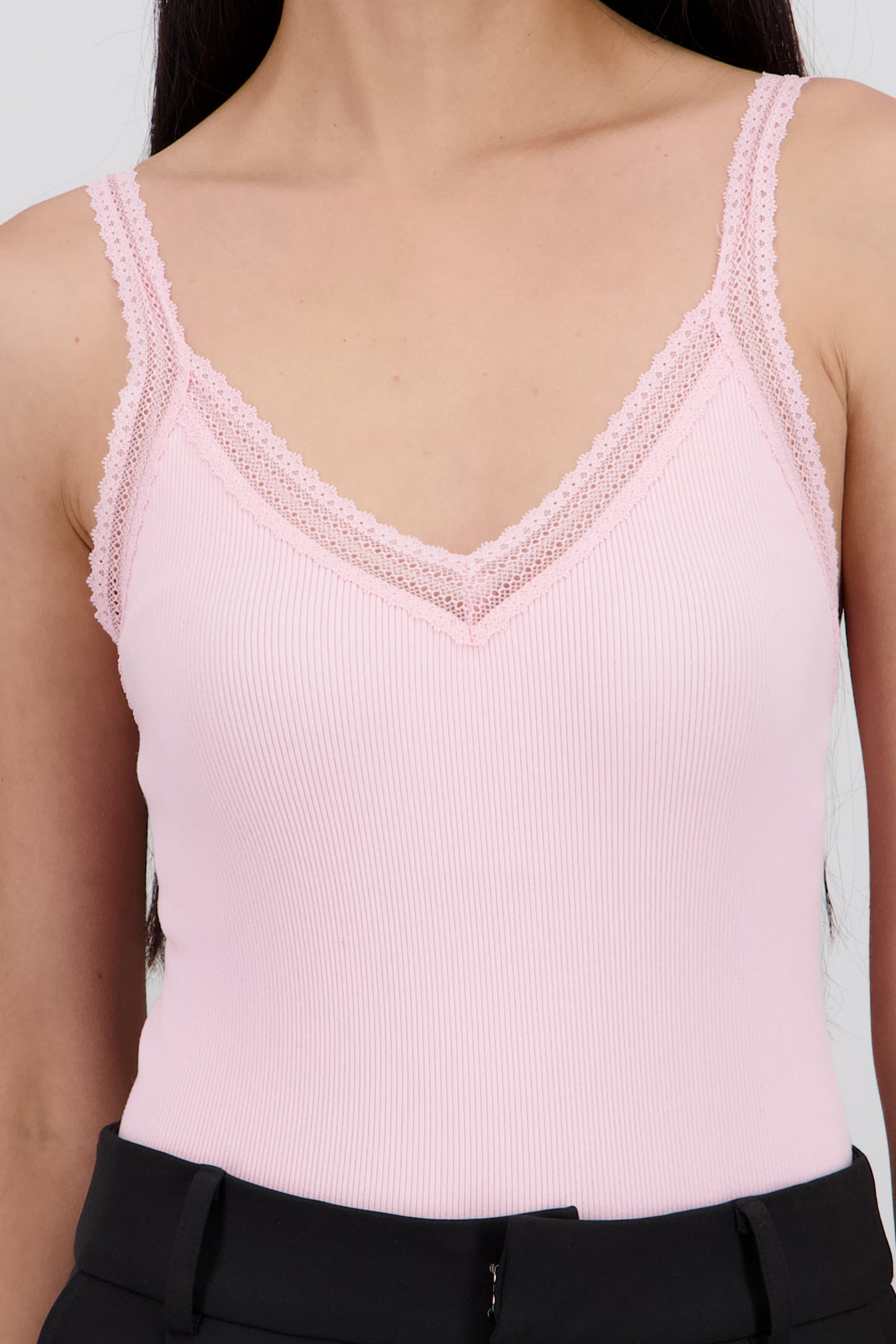 Bodysuit detalle encaje ROSA PASTEL