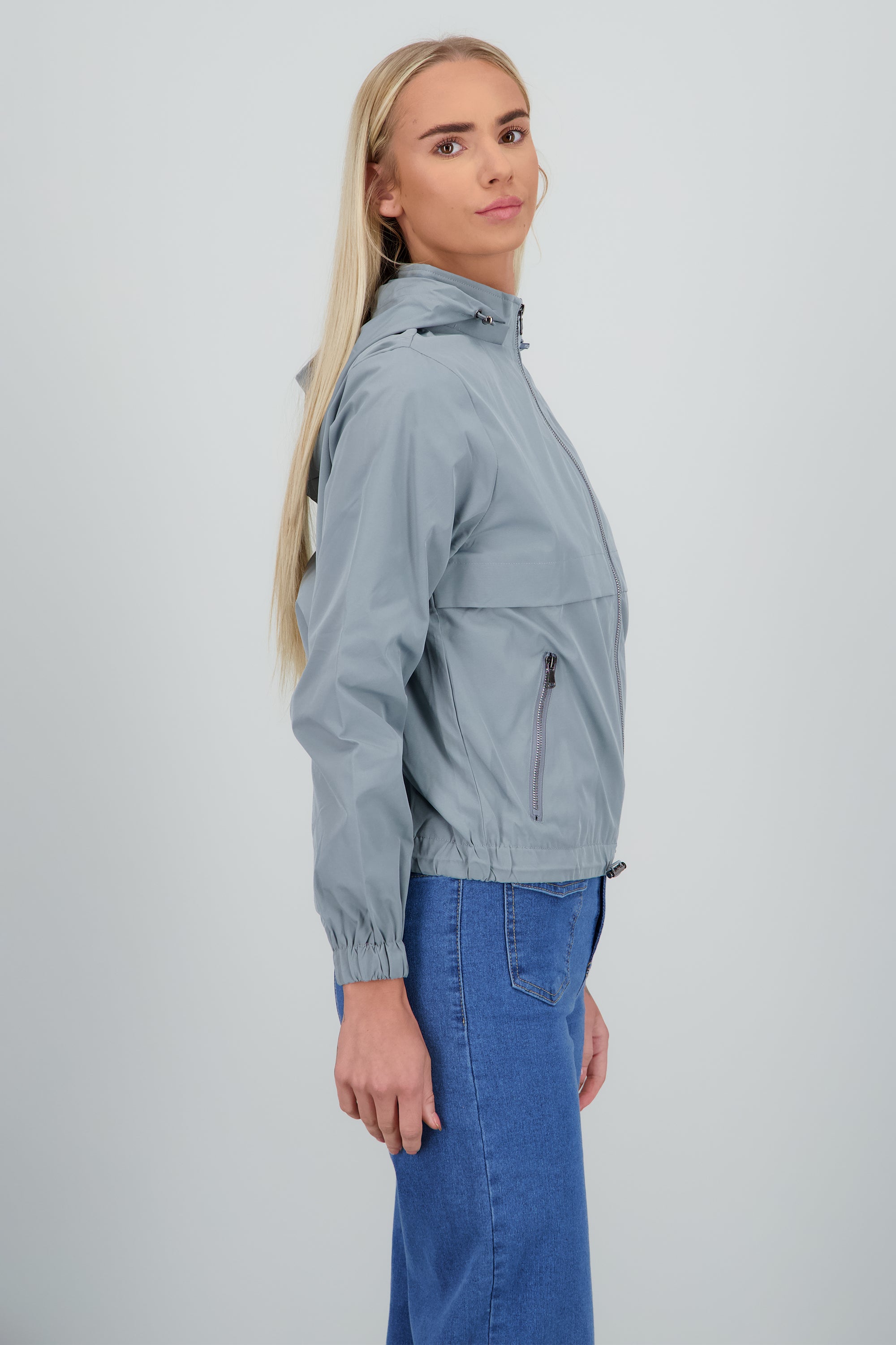 Chamarra ligera lisa GRIS