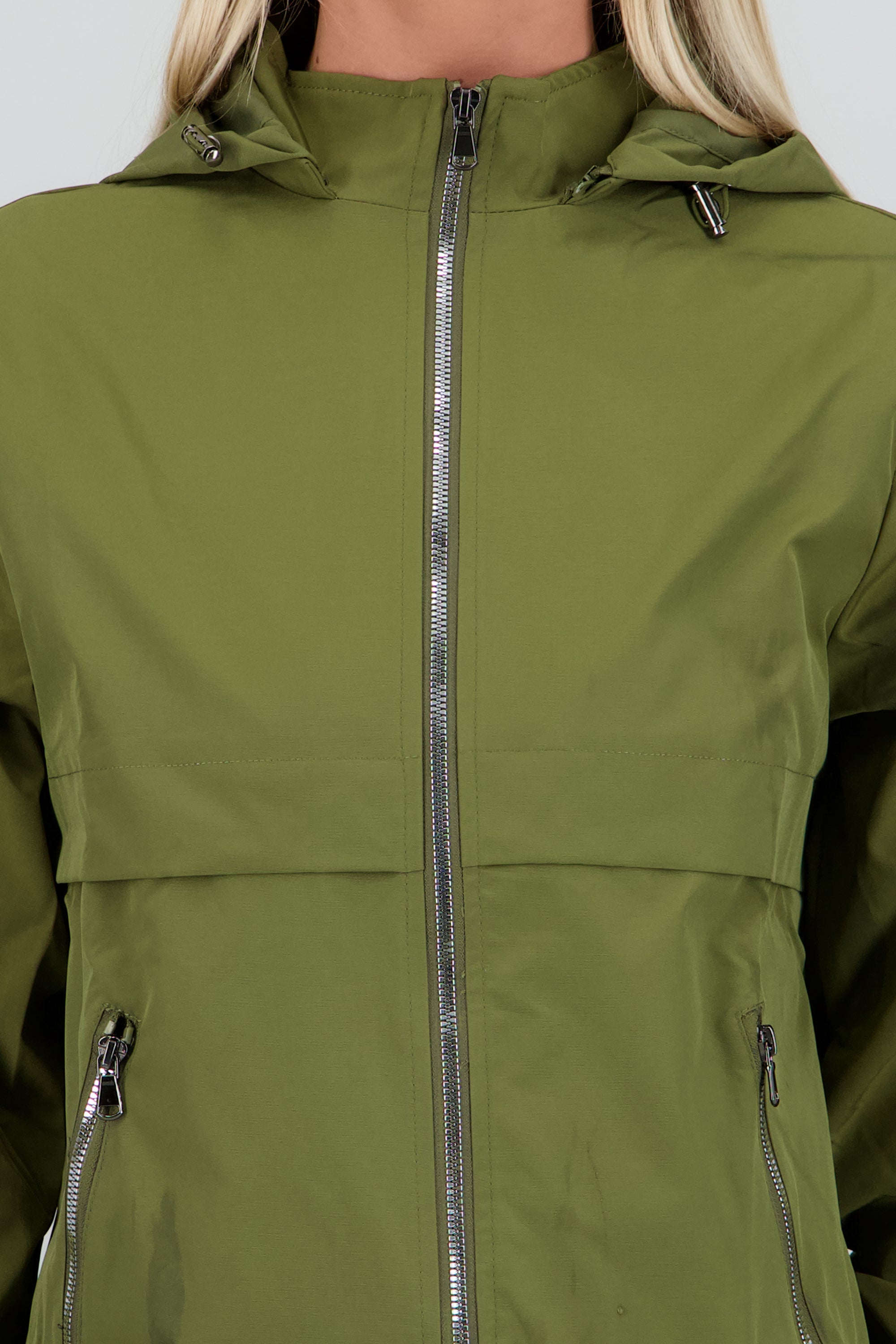 Chamarra ligera lisa OLIVO