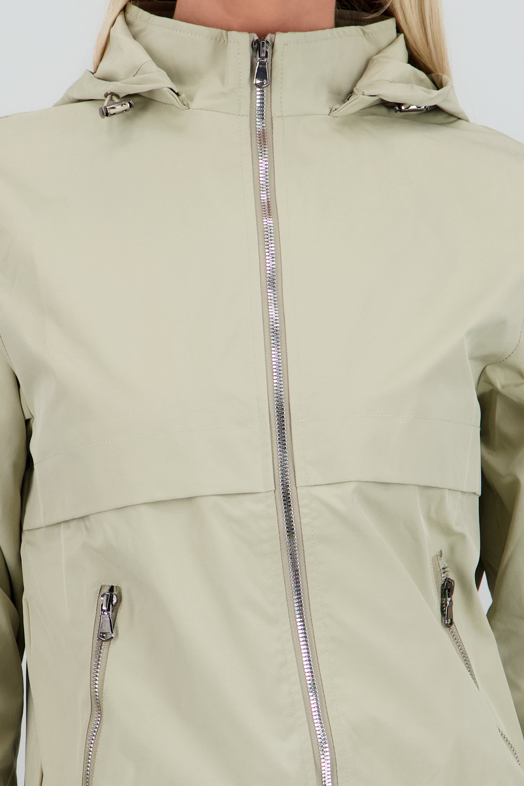 Chamarra ligera lisa GREIGE