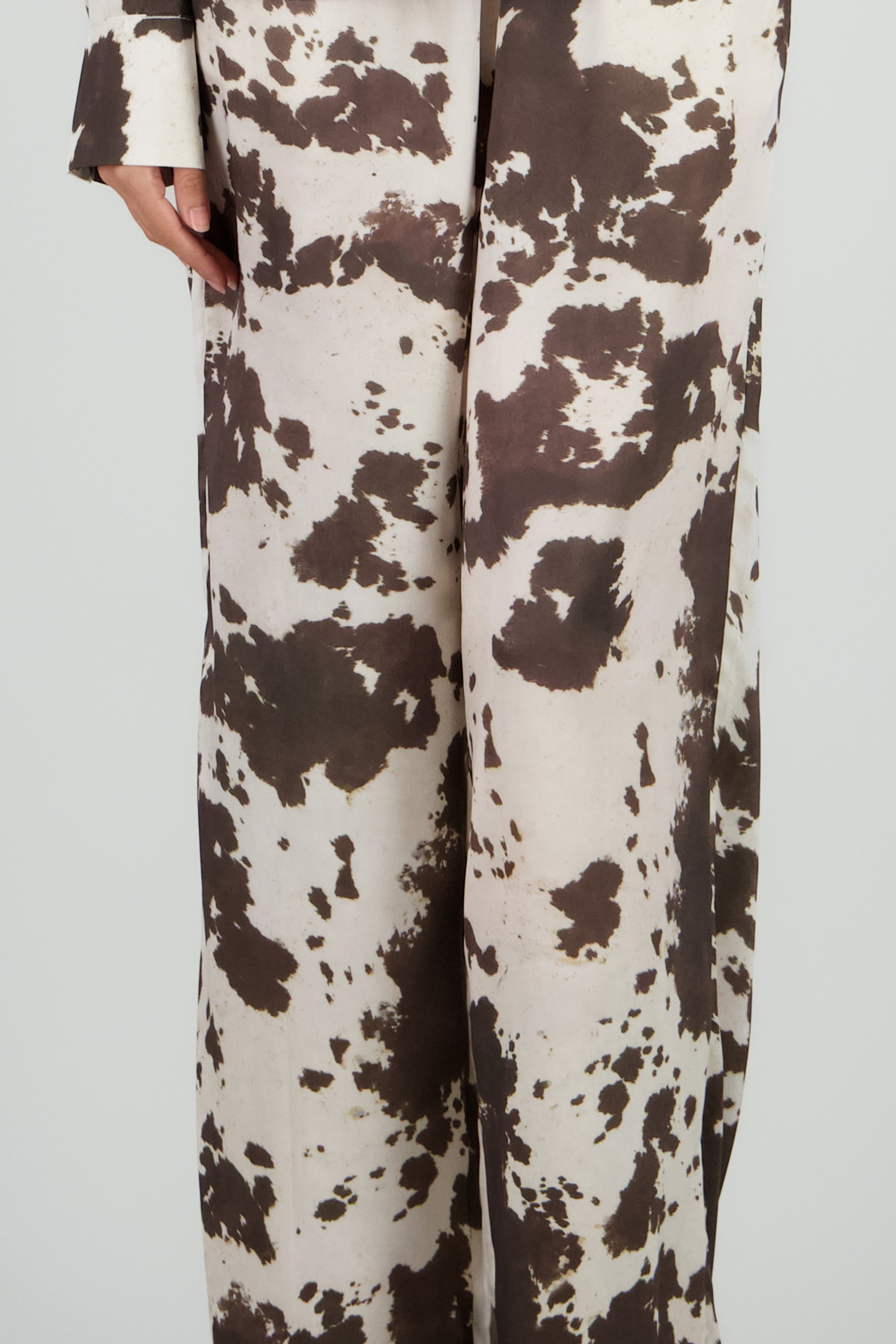 Pantalon amplio estampado animal print CAFE COMBO