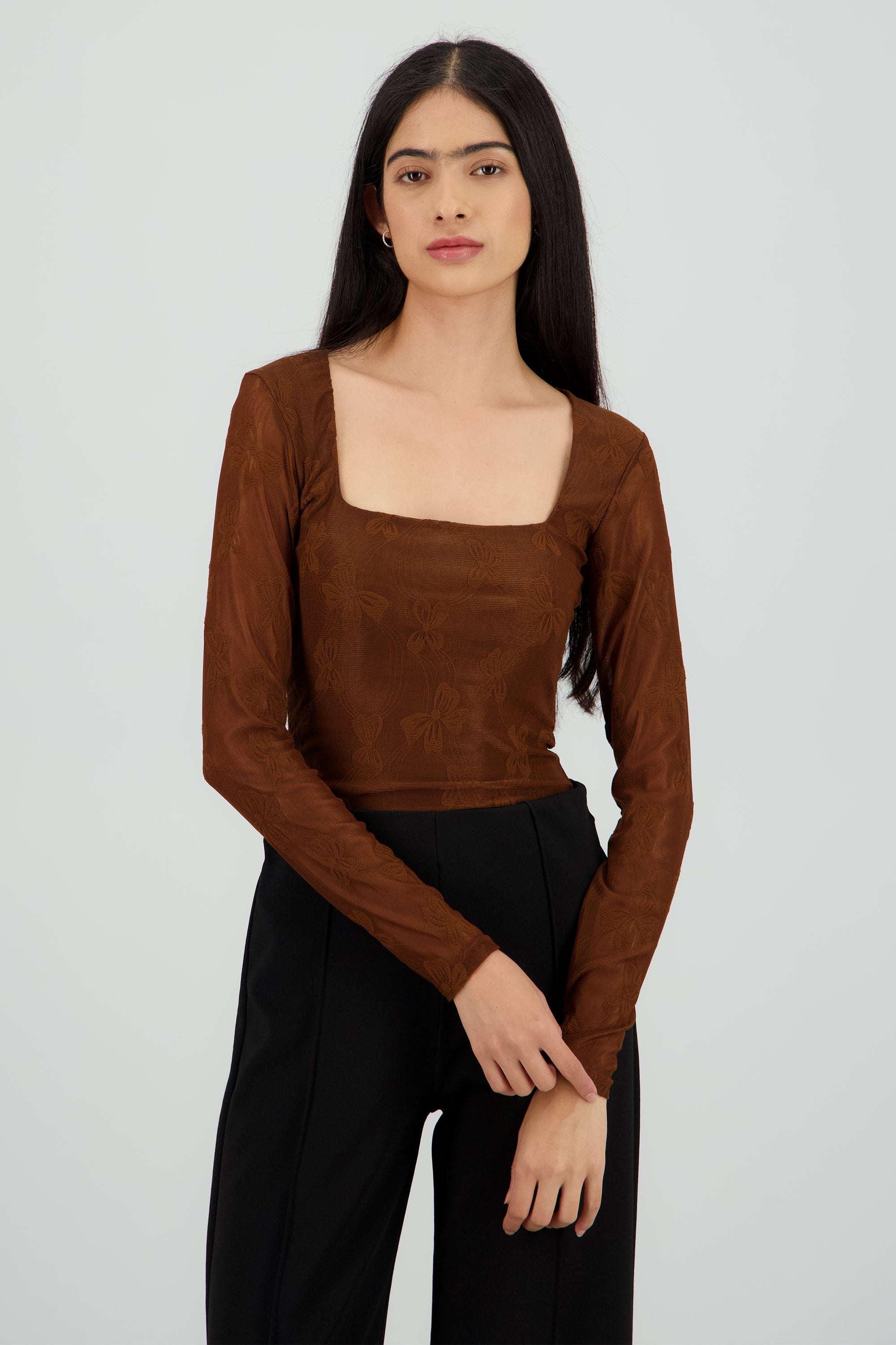 BODYSUIT ENCAJE CHOCOLATE