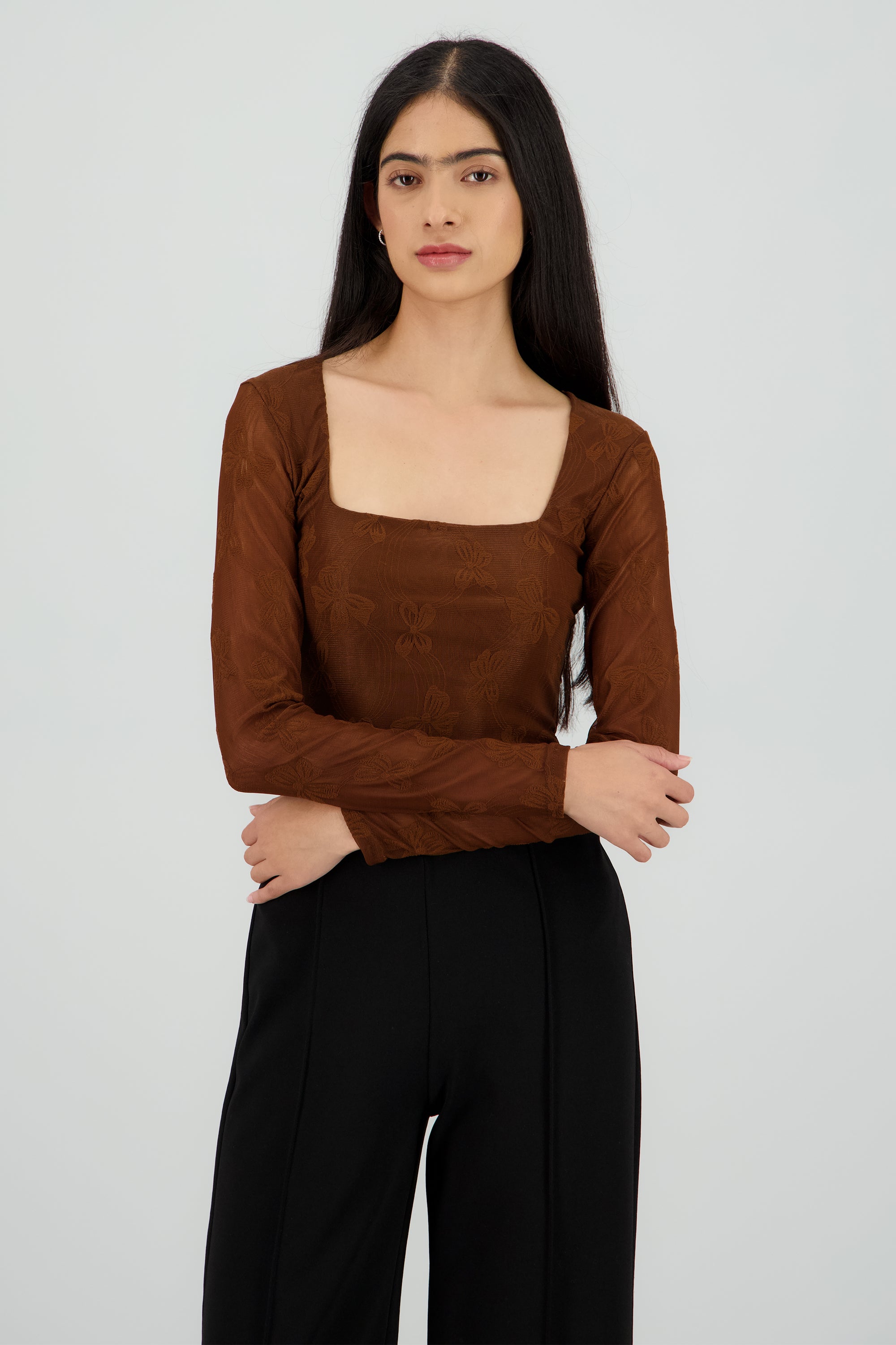 BODYSUIT ENCAJE CHOCOLATE