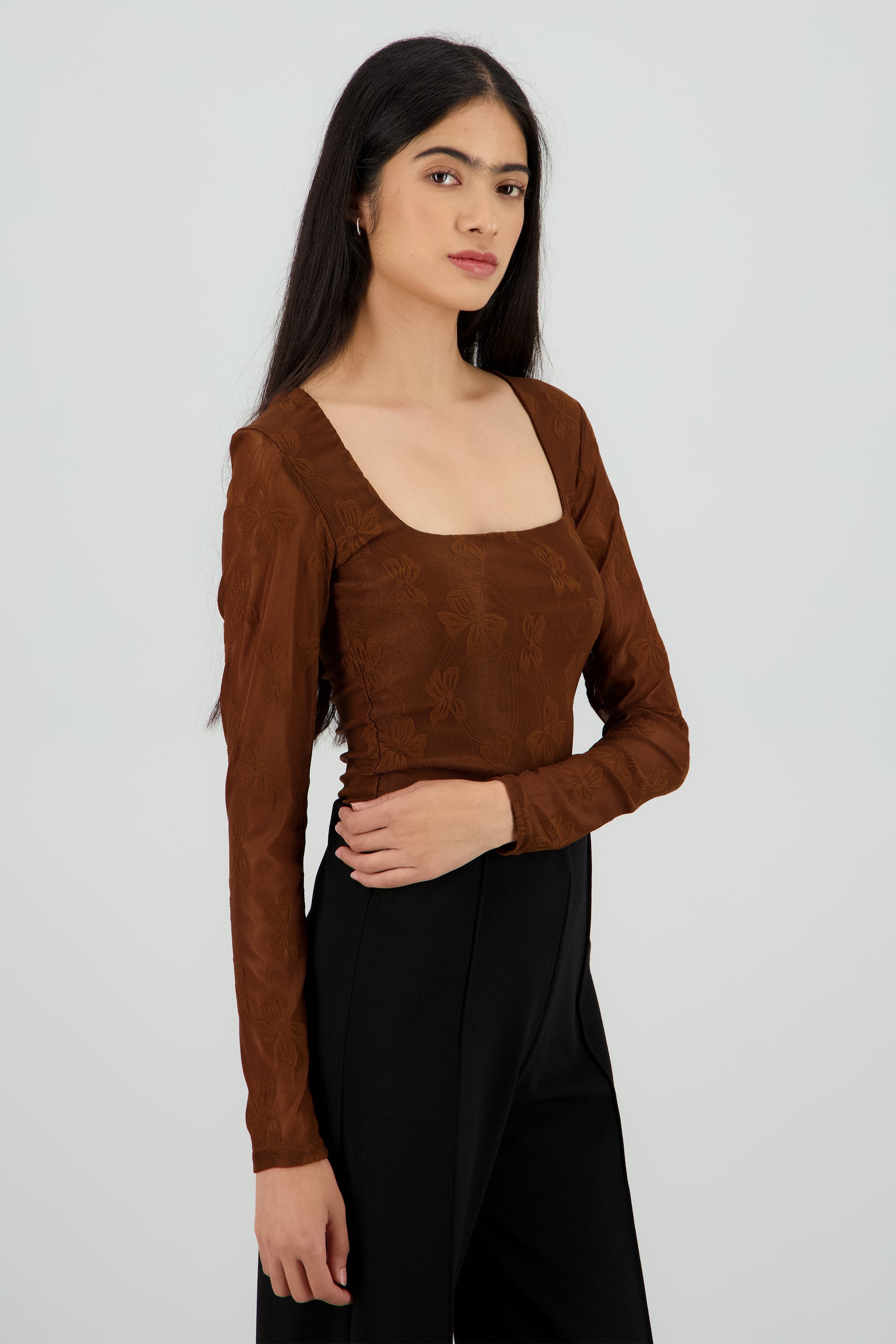 BODYSUIT ENCAJE CHOCOLATE