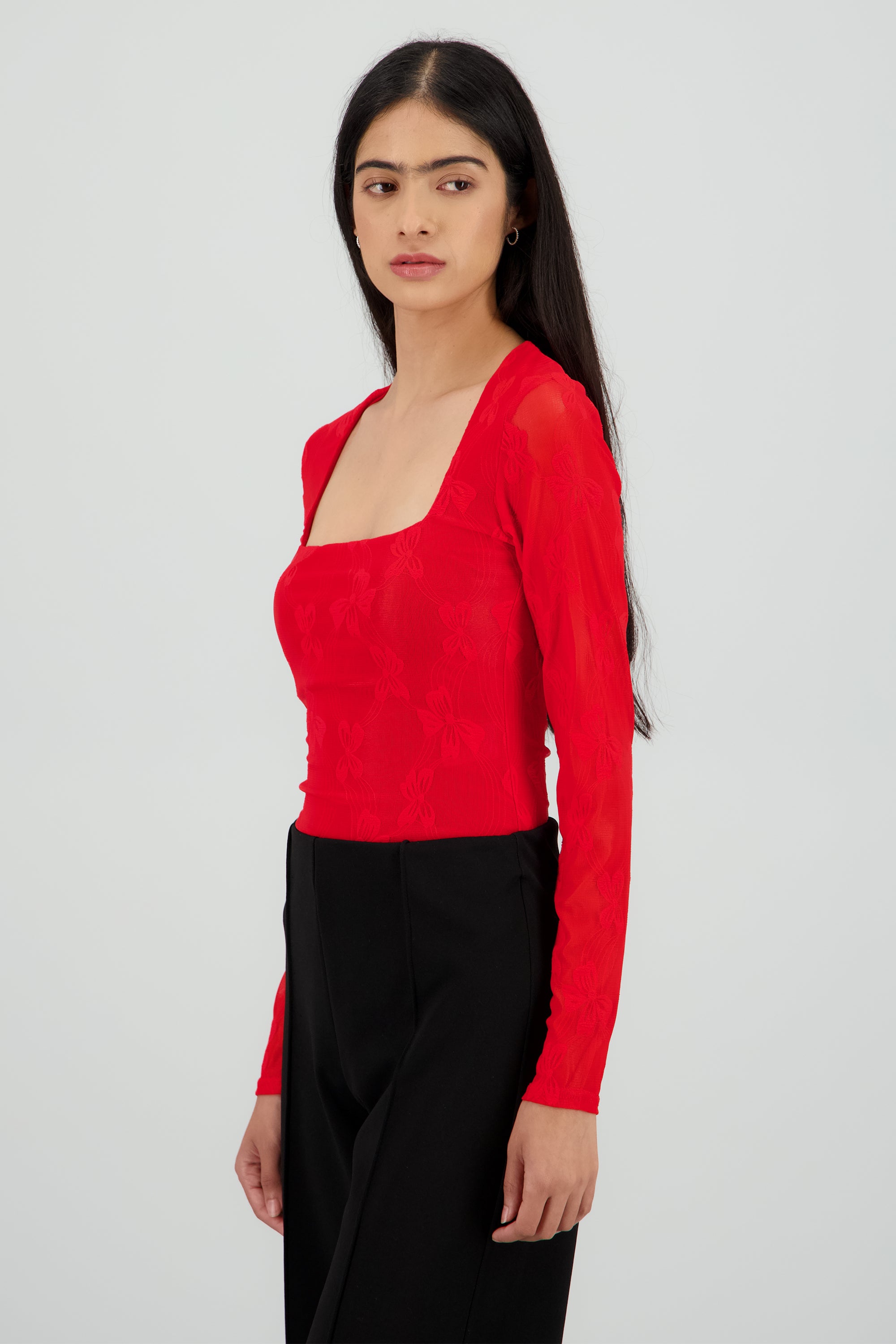 BODYSUIT ENCAJE ROJO