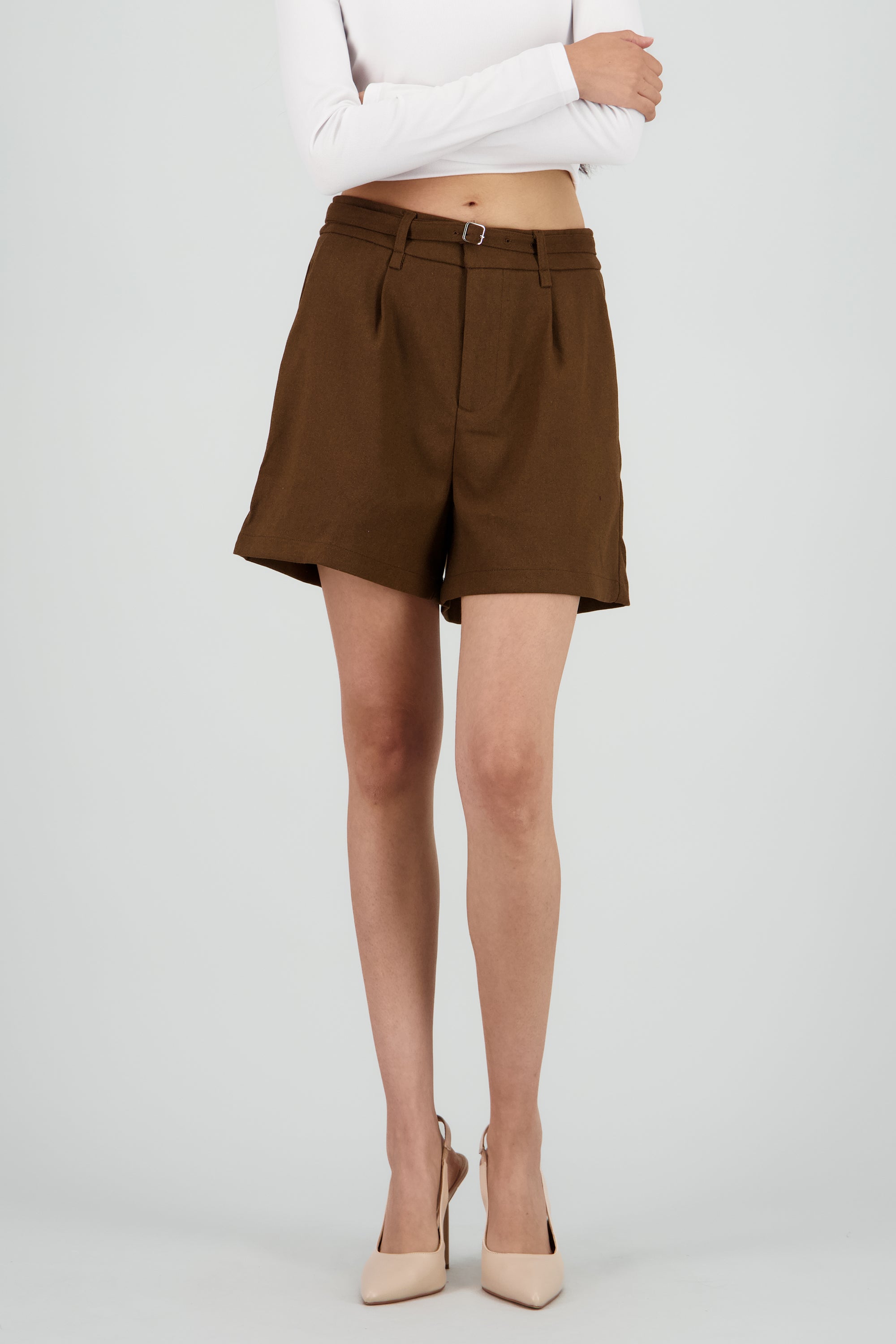 Short liso detalle lazo CAFE