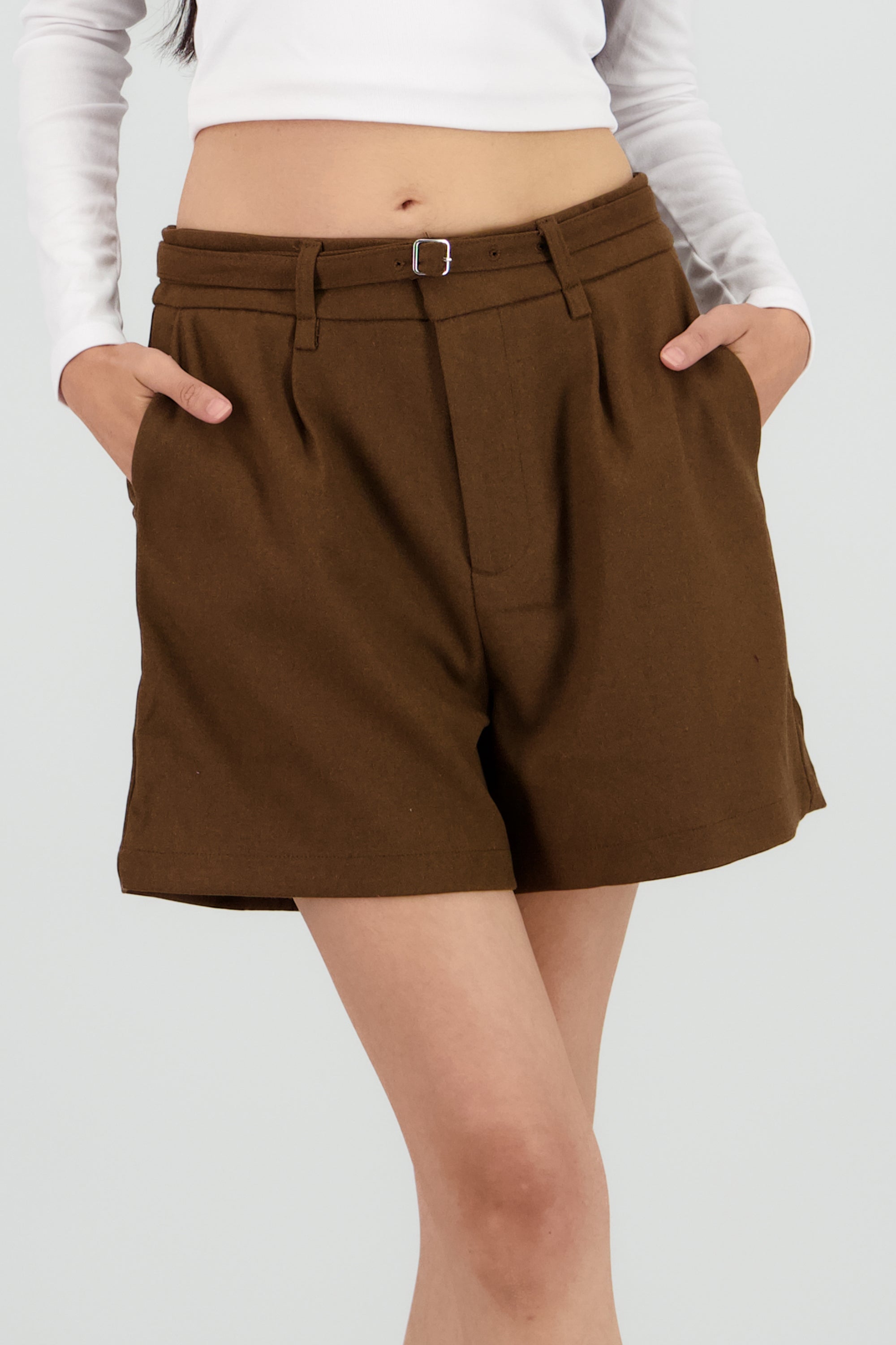 Short liso detalle lazo CAFE