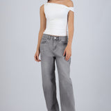 Jeans straight desgaste
