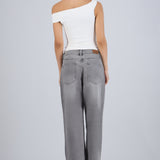 Jeans straight desgaste