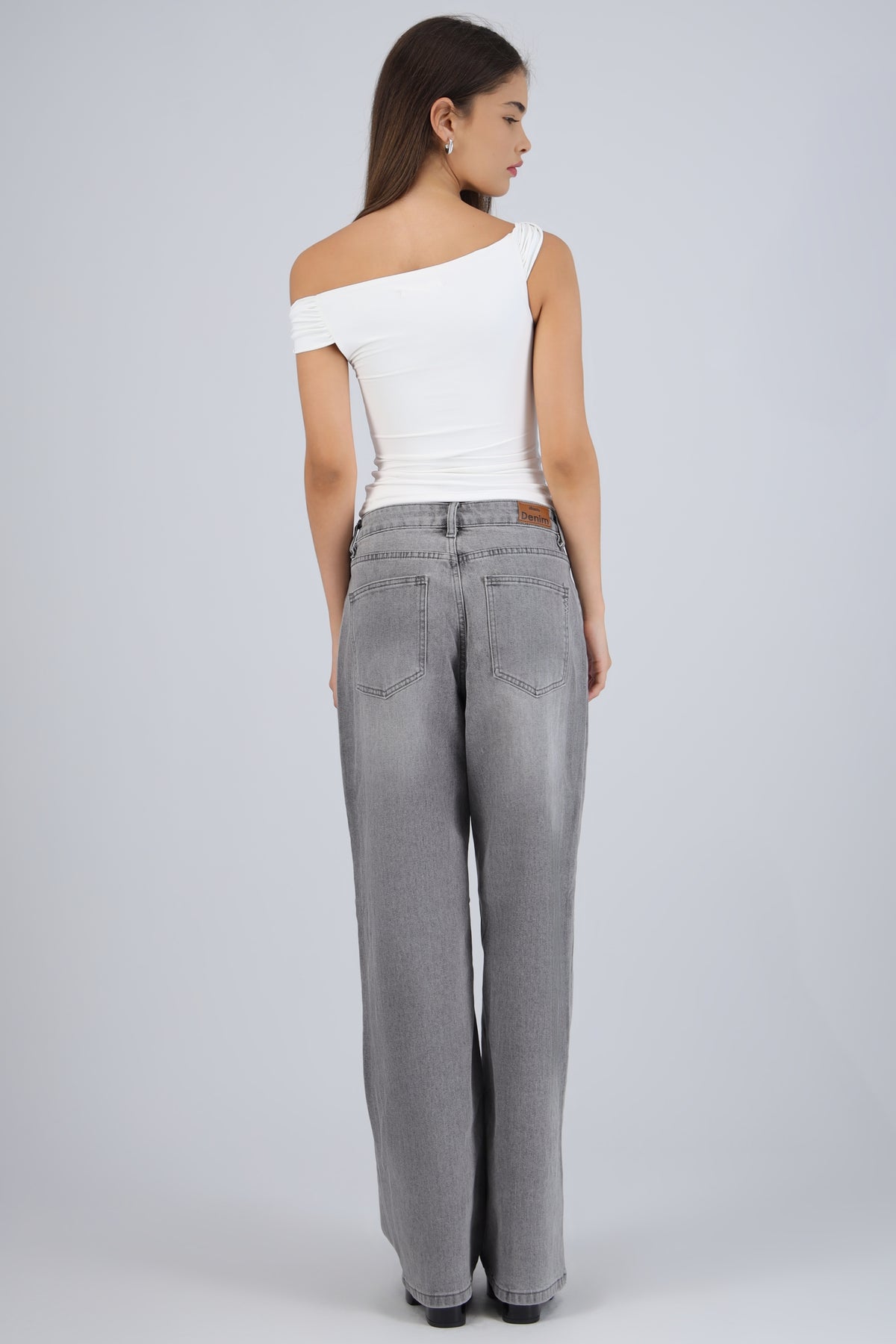 Jeans straight desgaste