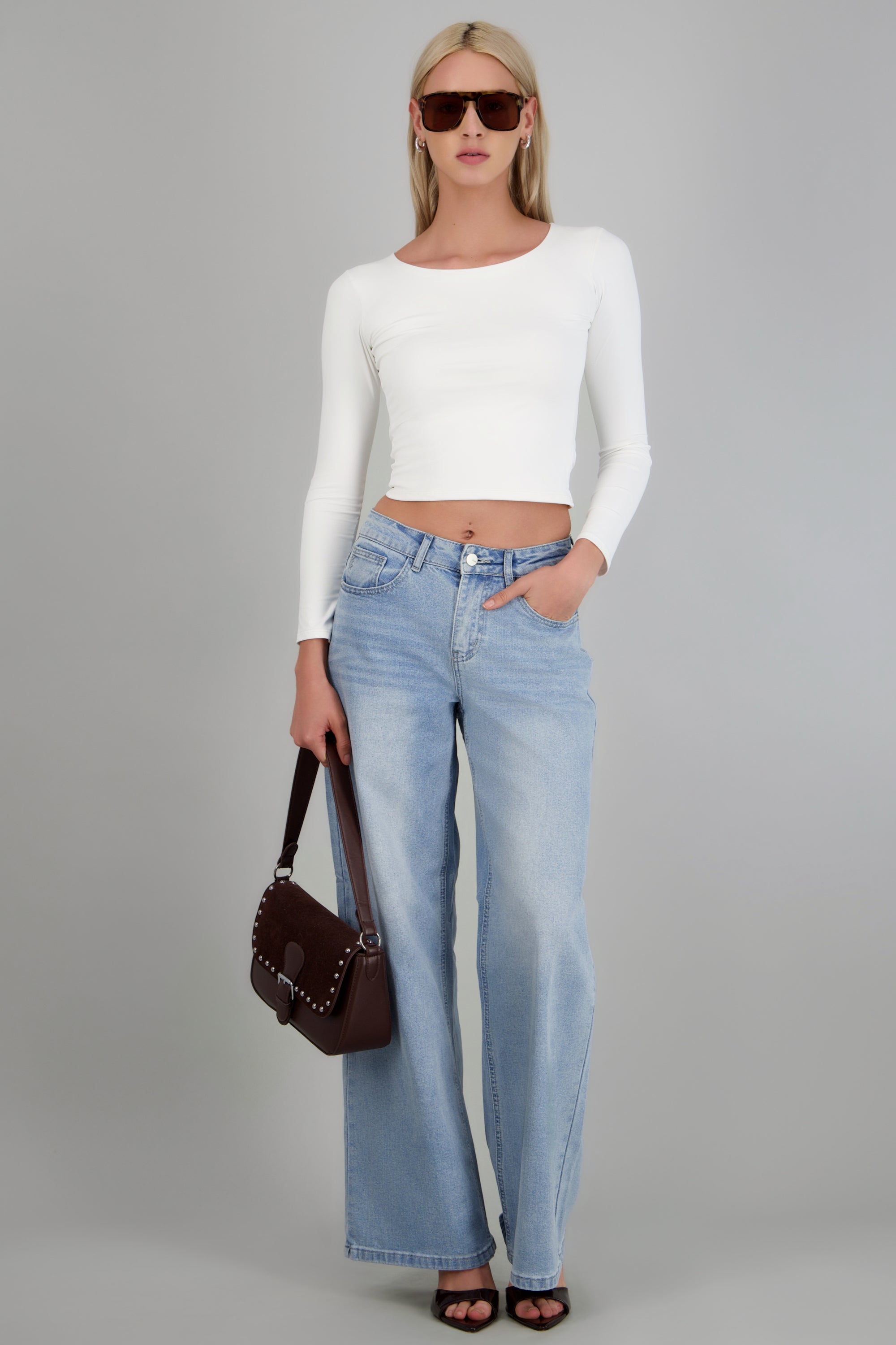 Jeans straight desgaste STONE LIGHT