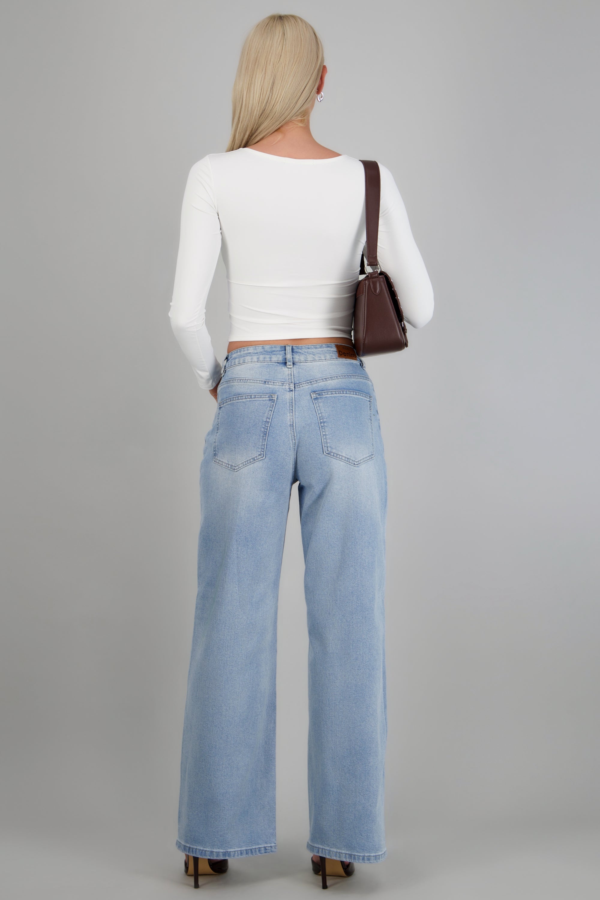 Jeans straight desgaste STONE LIGHT