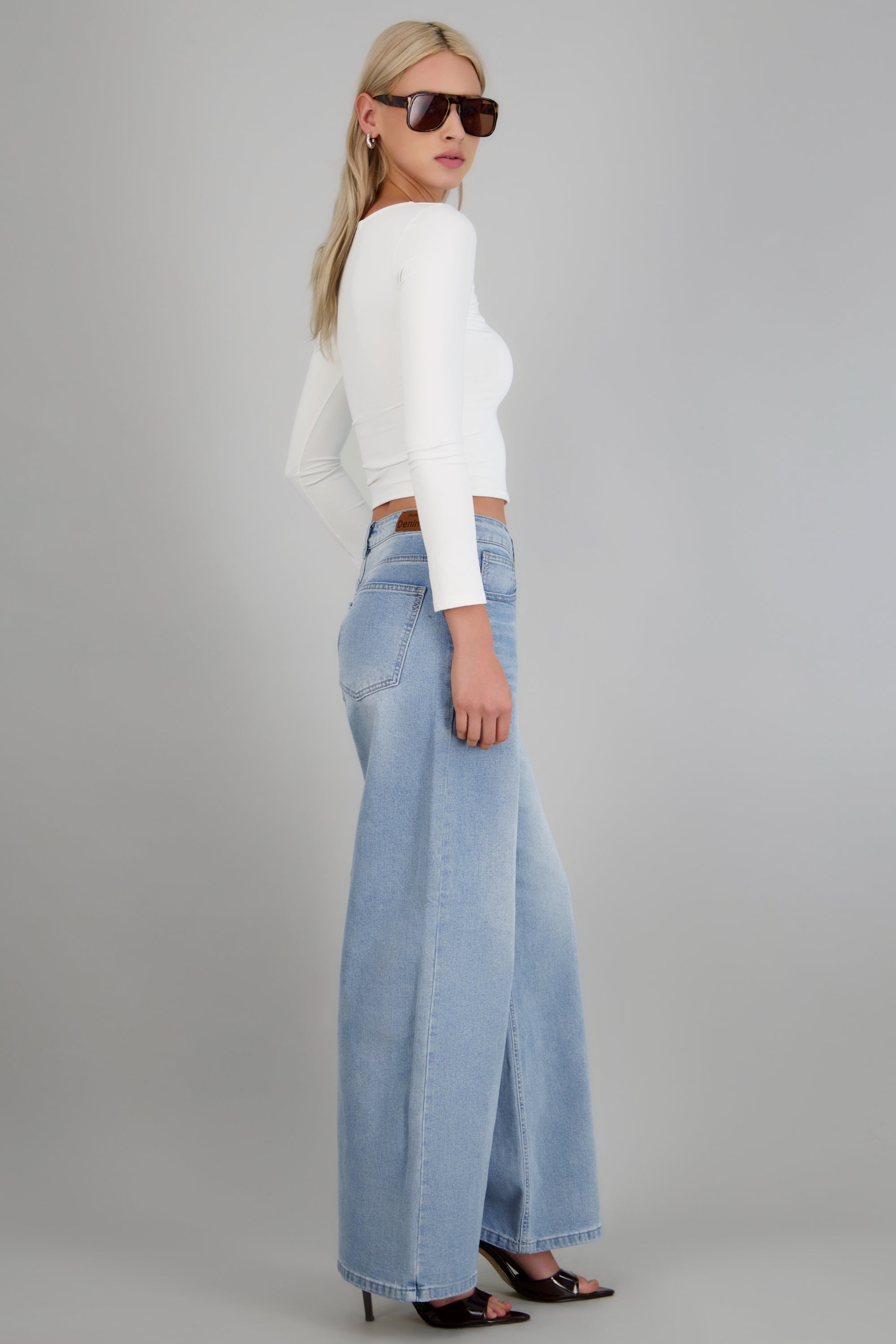 Jeans straight desgaste STONE LIGHT