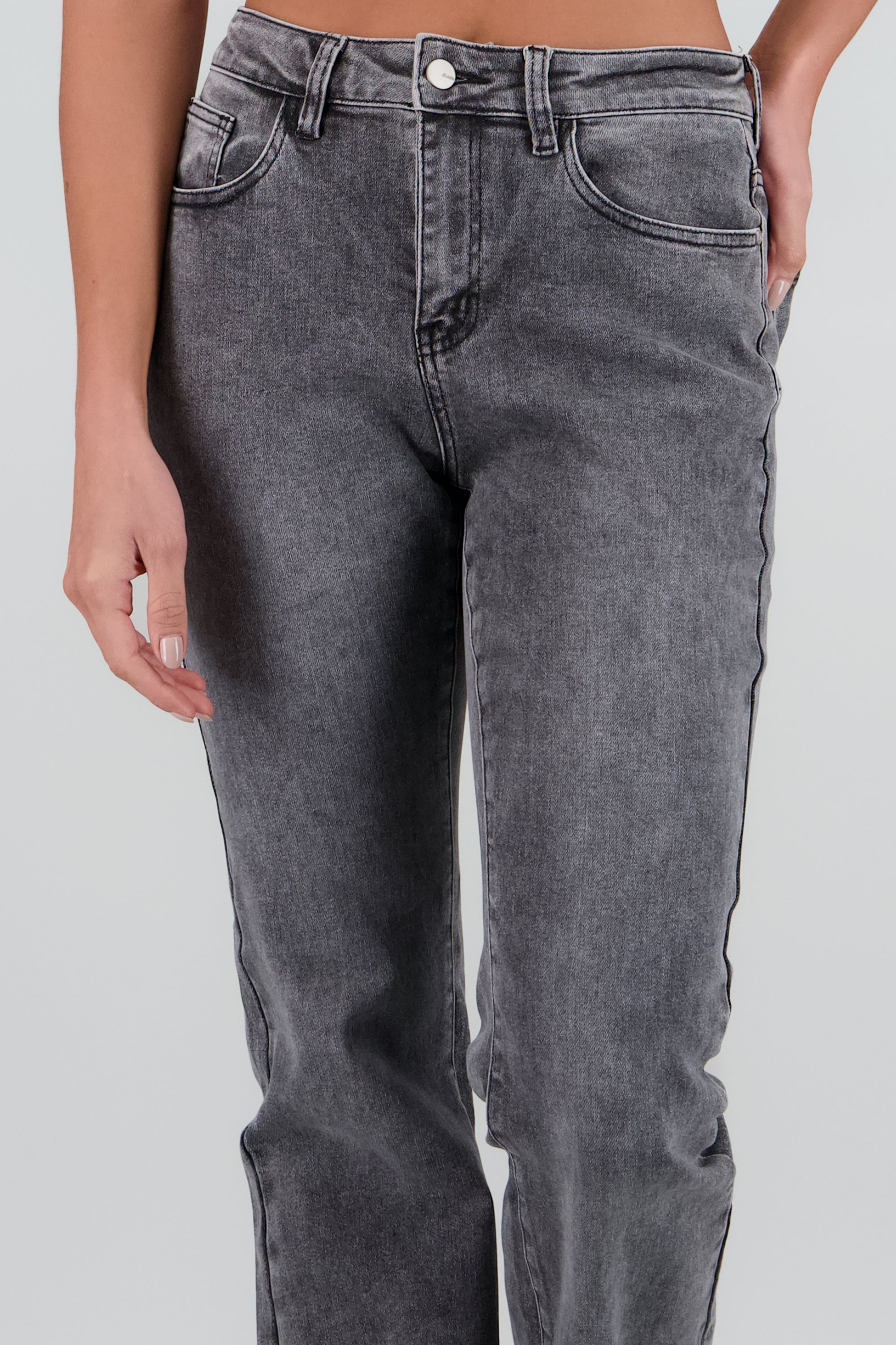 Jeans flare comfort GRIS OBSCURO