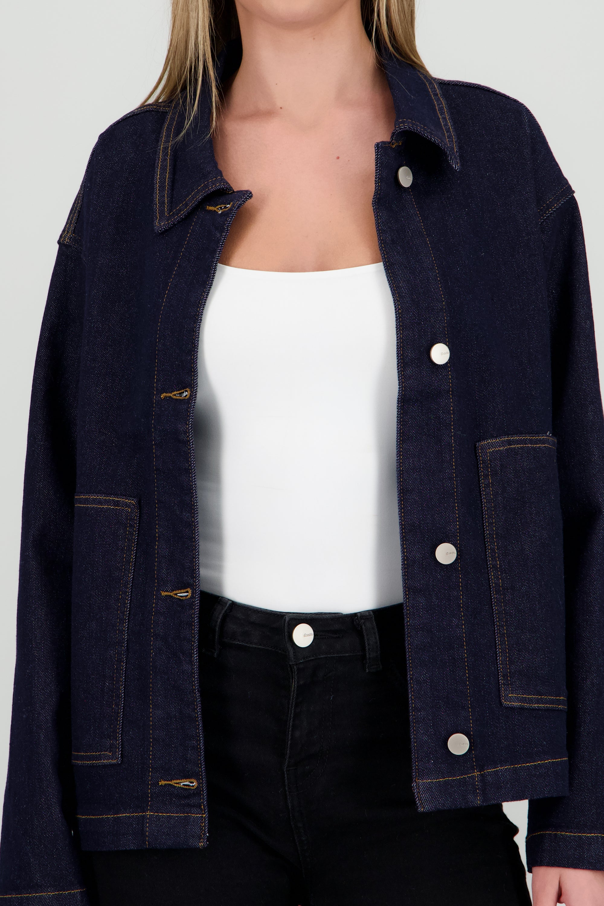 Chamarra oversize bolsas INDIGO