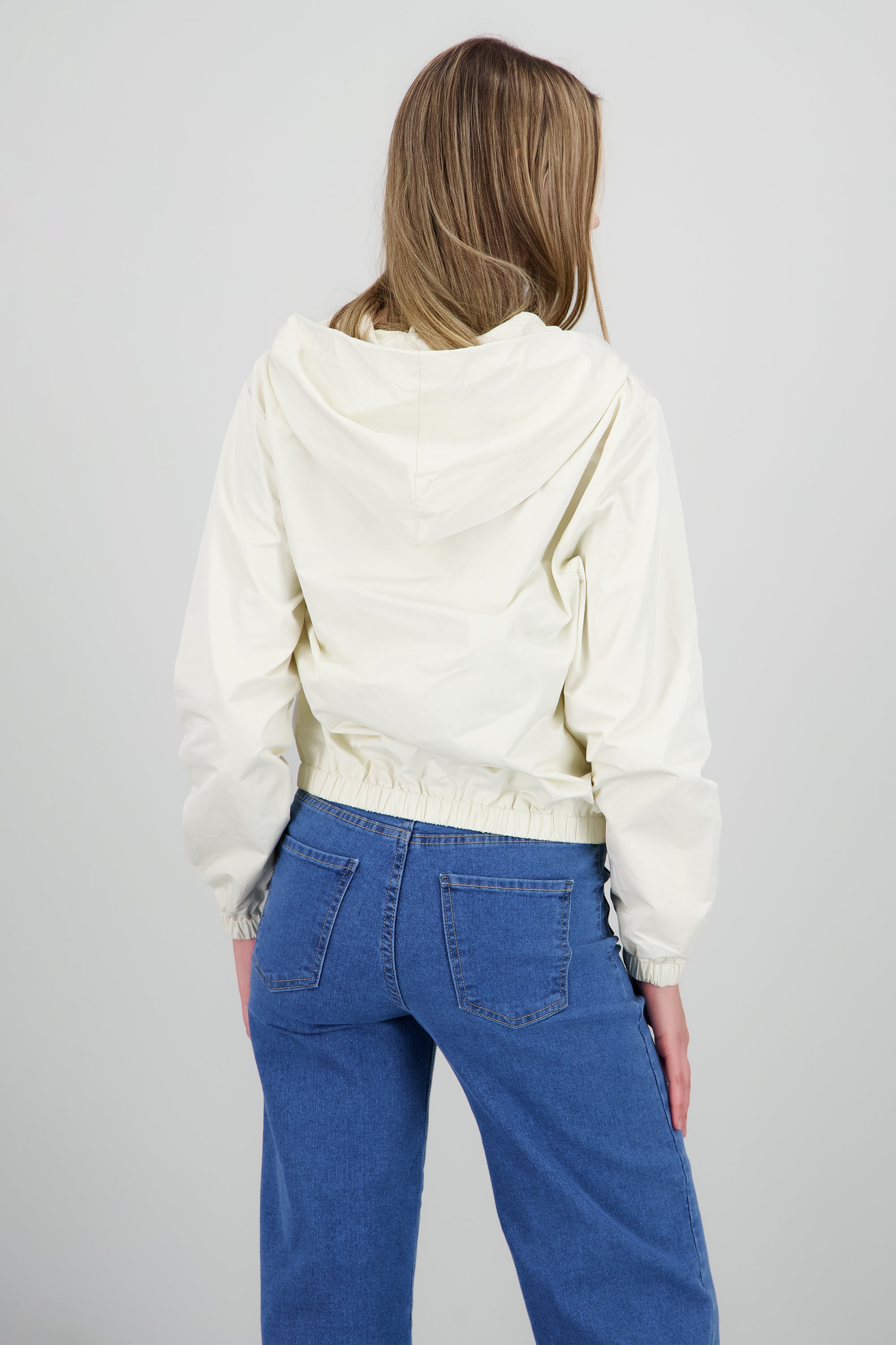 Chamarra ligera con gorro HUESO