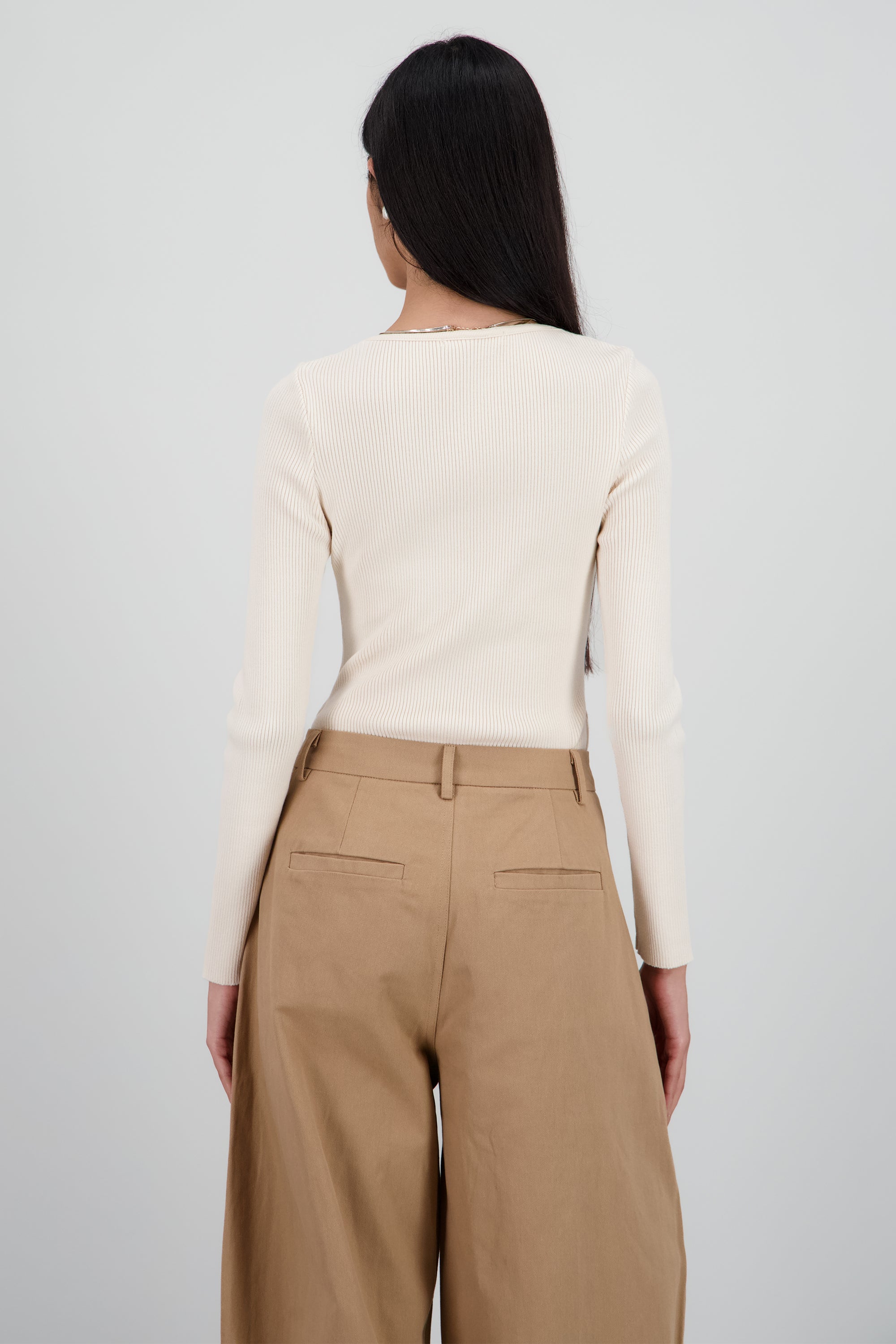 Bodysuit tejido escote corazon CREMA