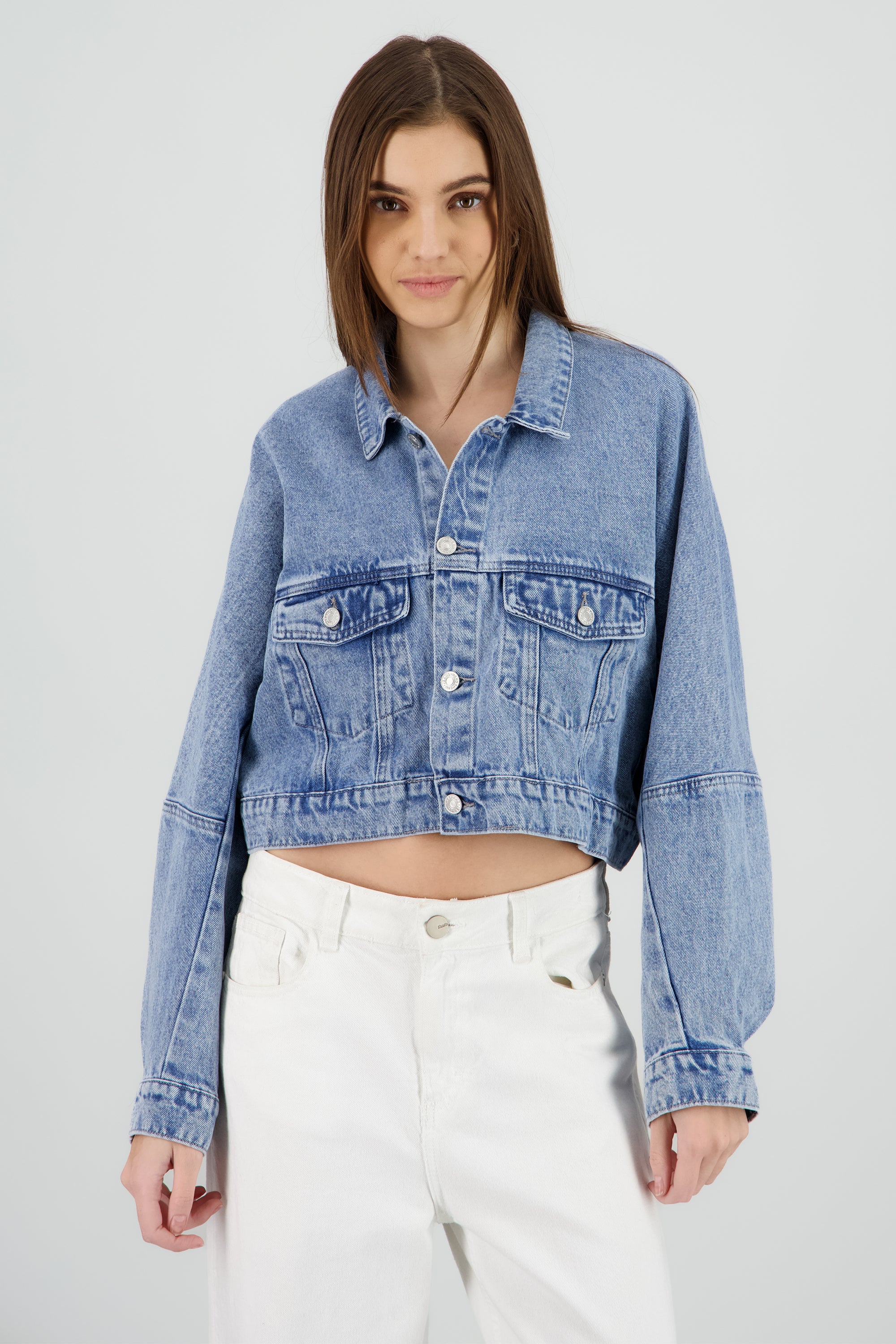 Chamarra oversize bolsas DARK WASH