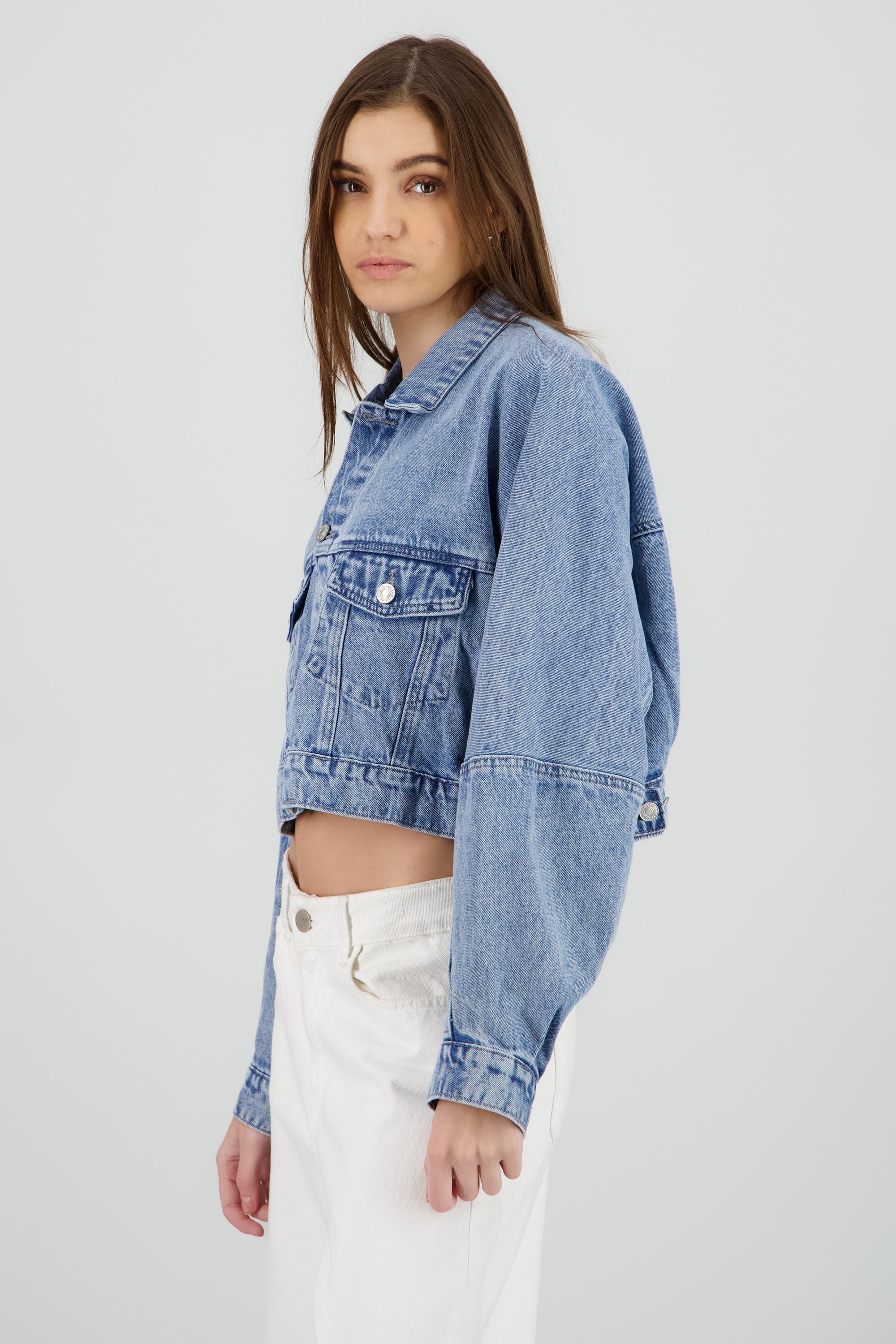 Chamarra oversize bolsas DARK WASH