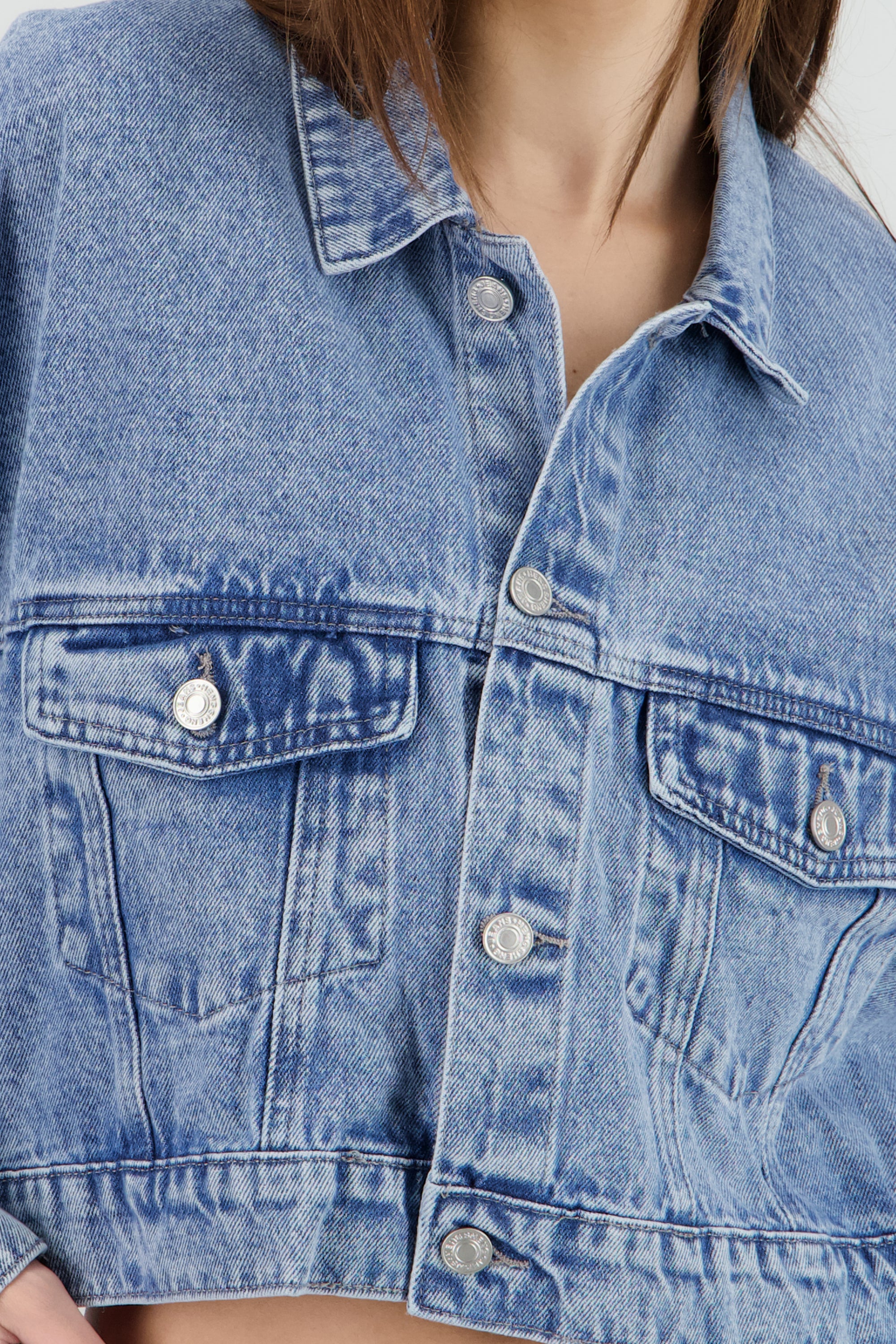 Chamarra oversize bolsas DARK WASH