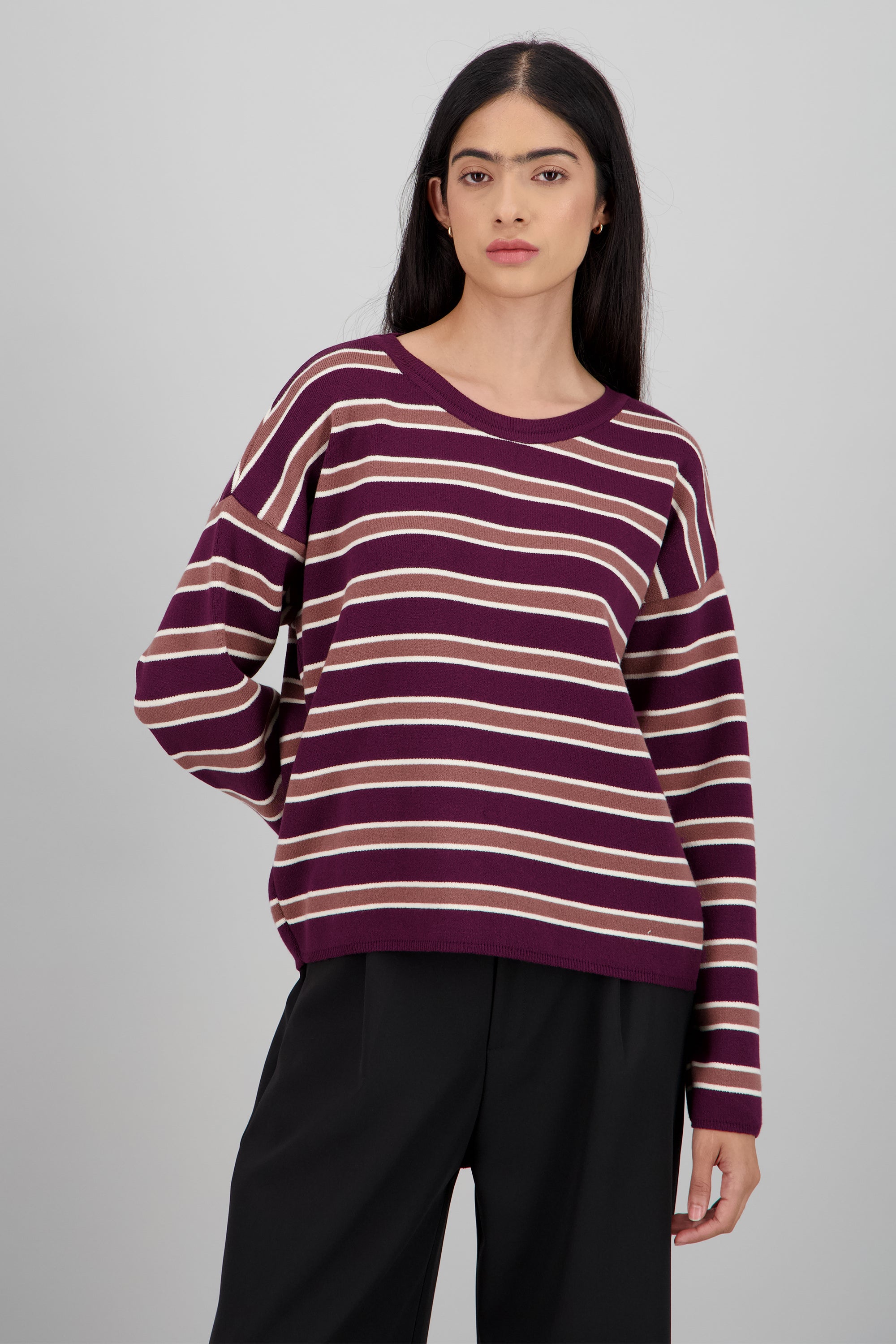 Sueter doble raya VINO COMBO