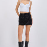 Mini falda full brillo