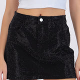 Mini falda full brillo