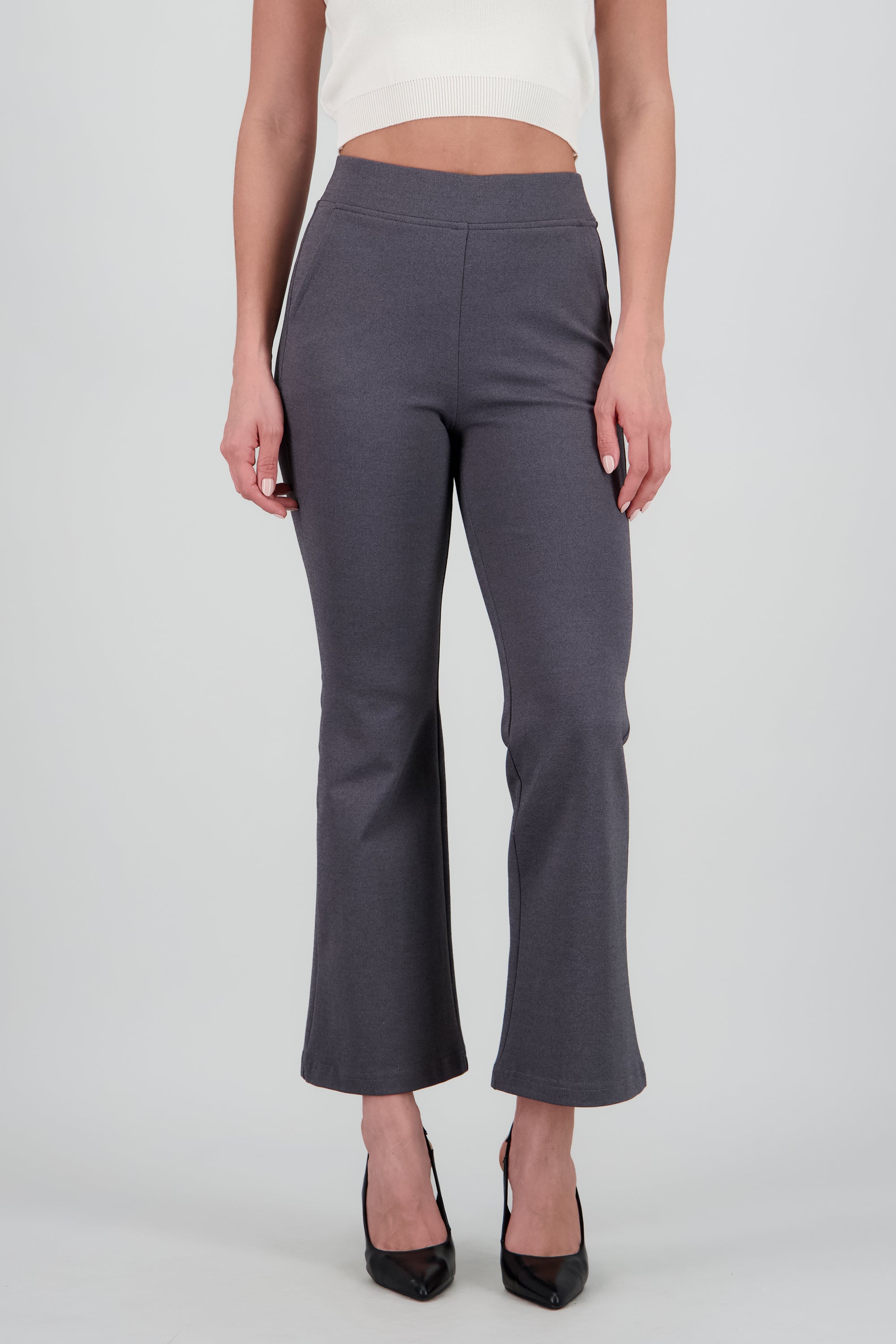 Leggings pretina detalle GRIS OBSCURO