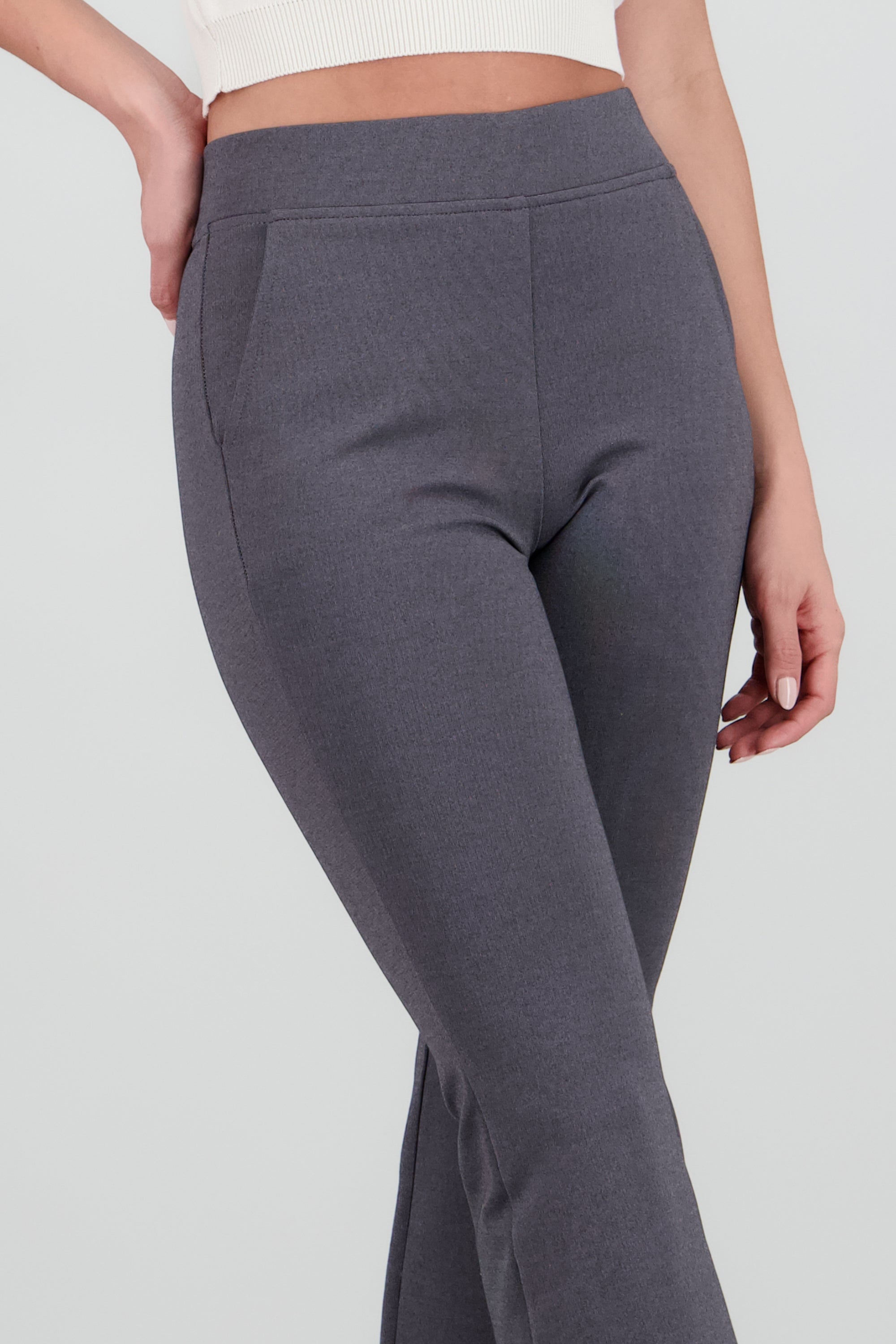 Leggings pretina detalle GRIS OBSCURO
