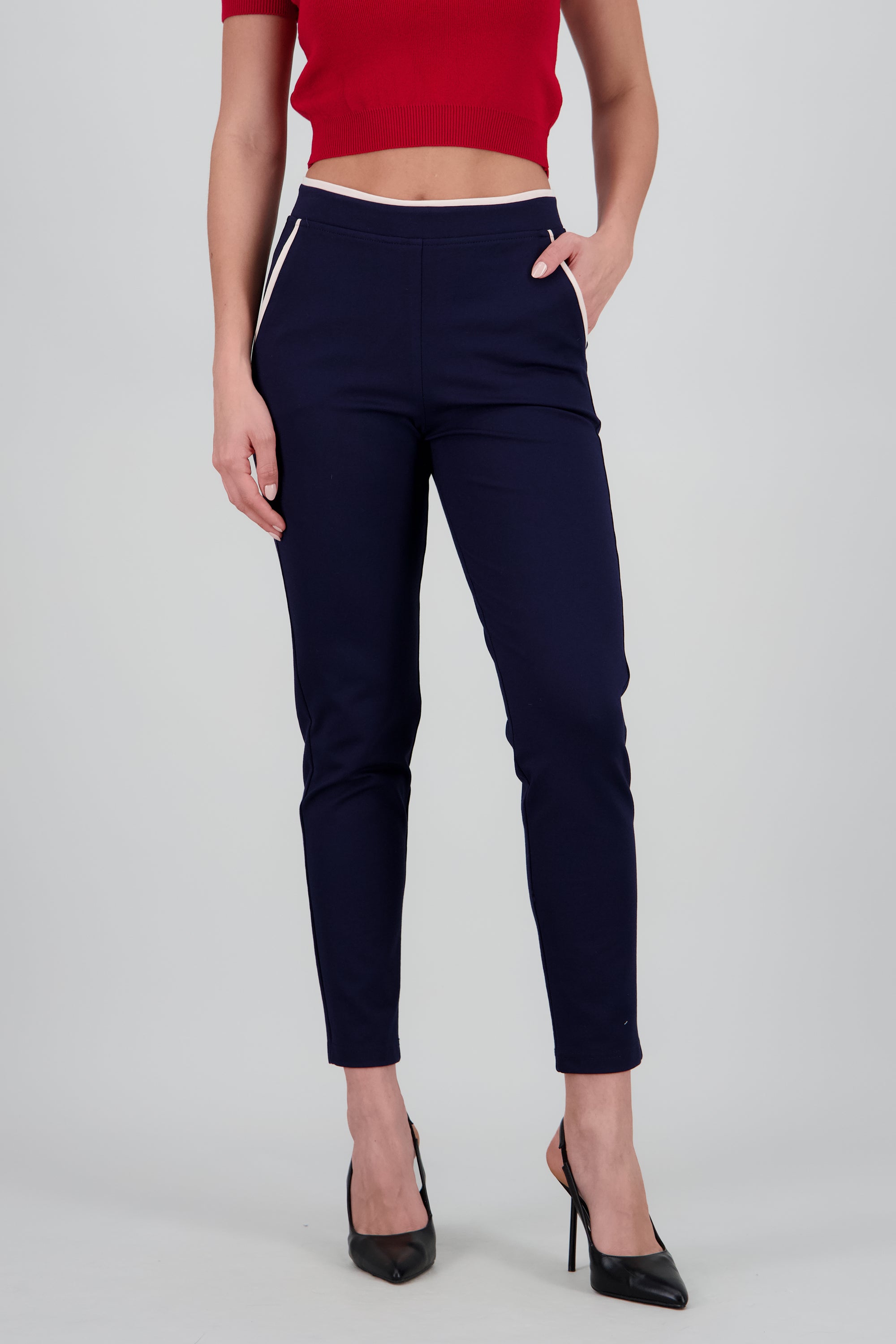 Pantalon contraste MARINO COMBO