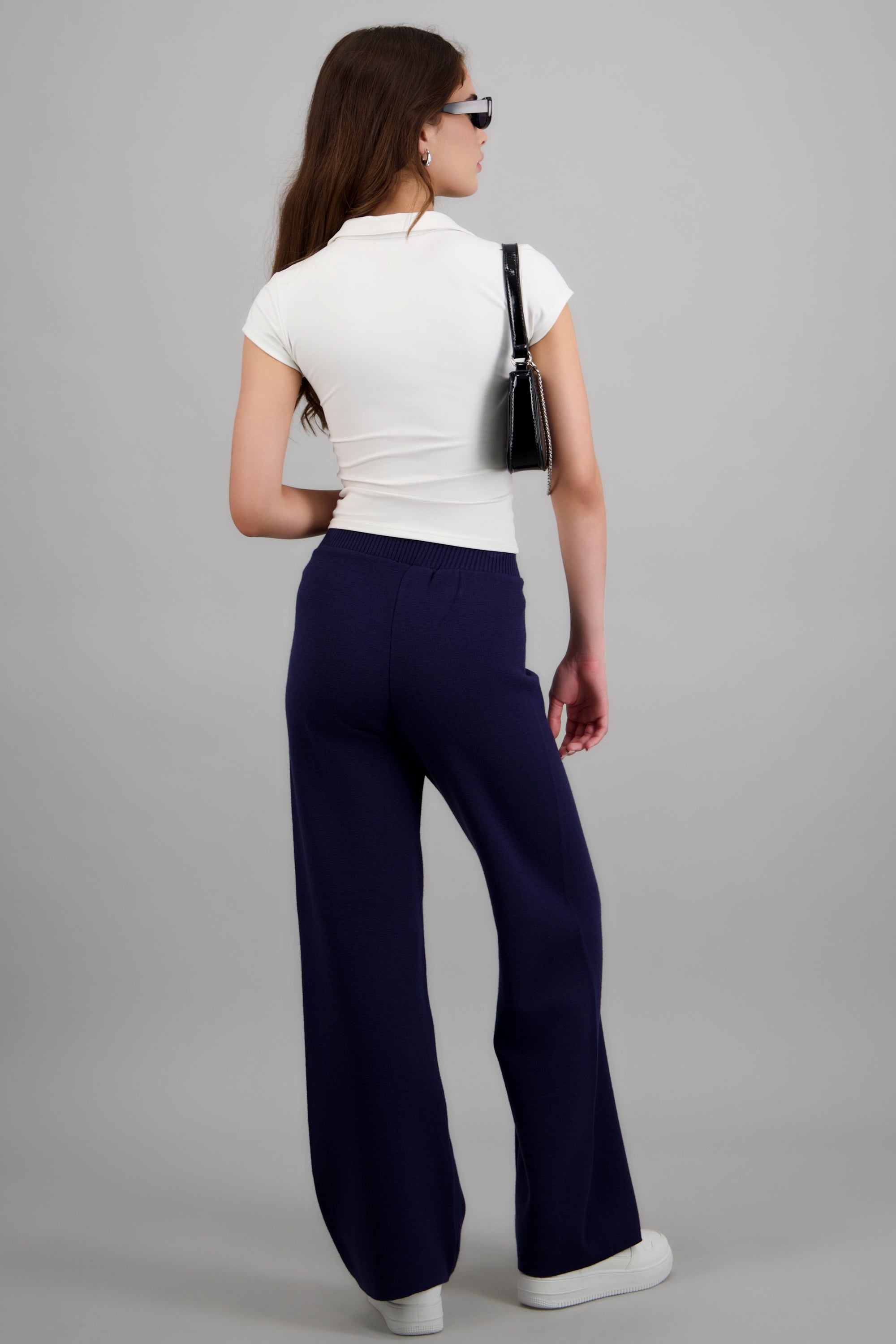 Pantalon tejido culotte MARINO