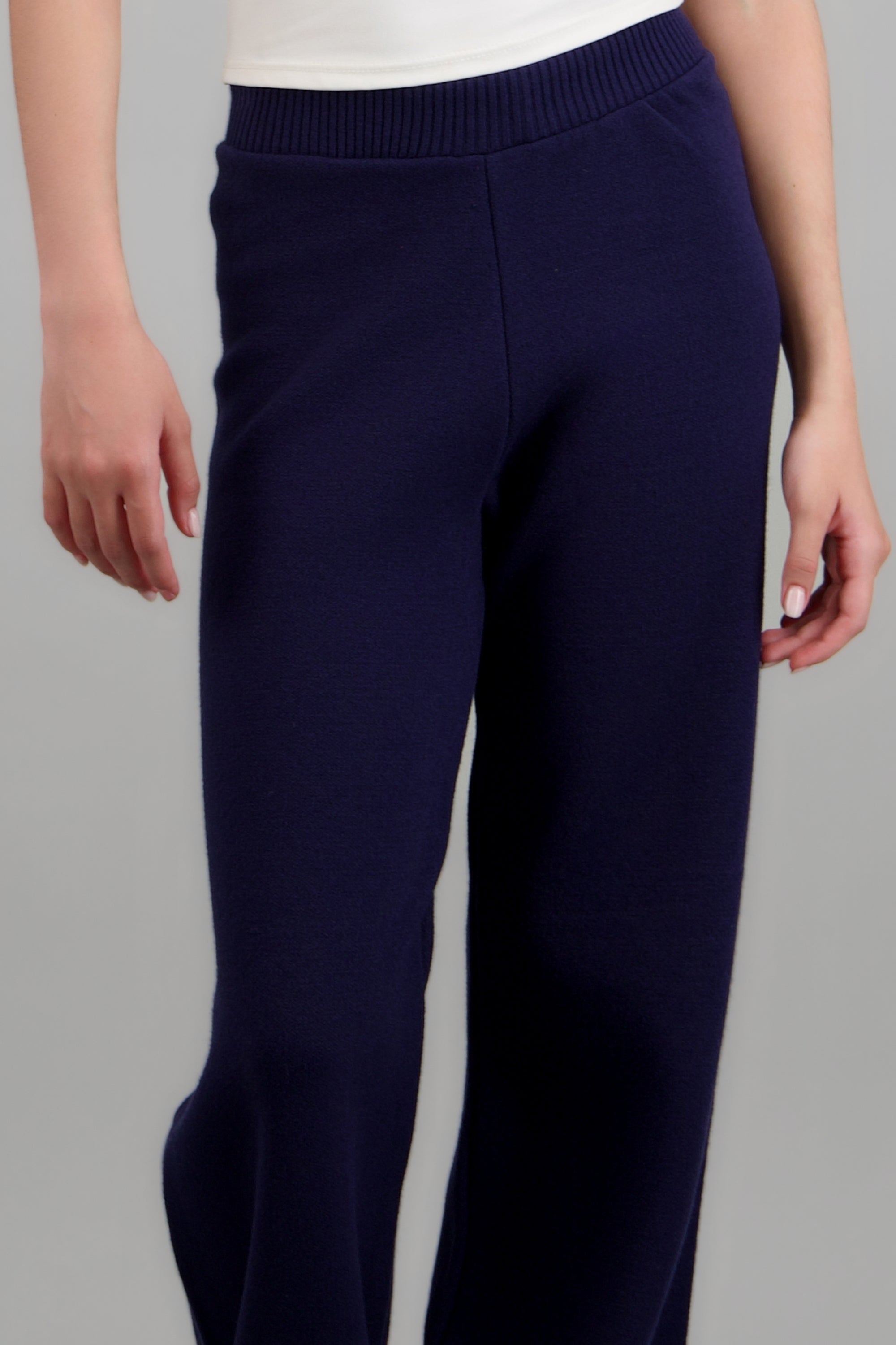 Pantalon tejido culotte MARINO