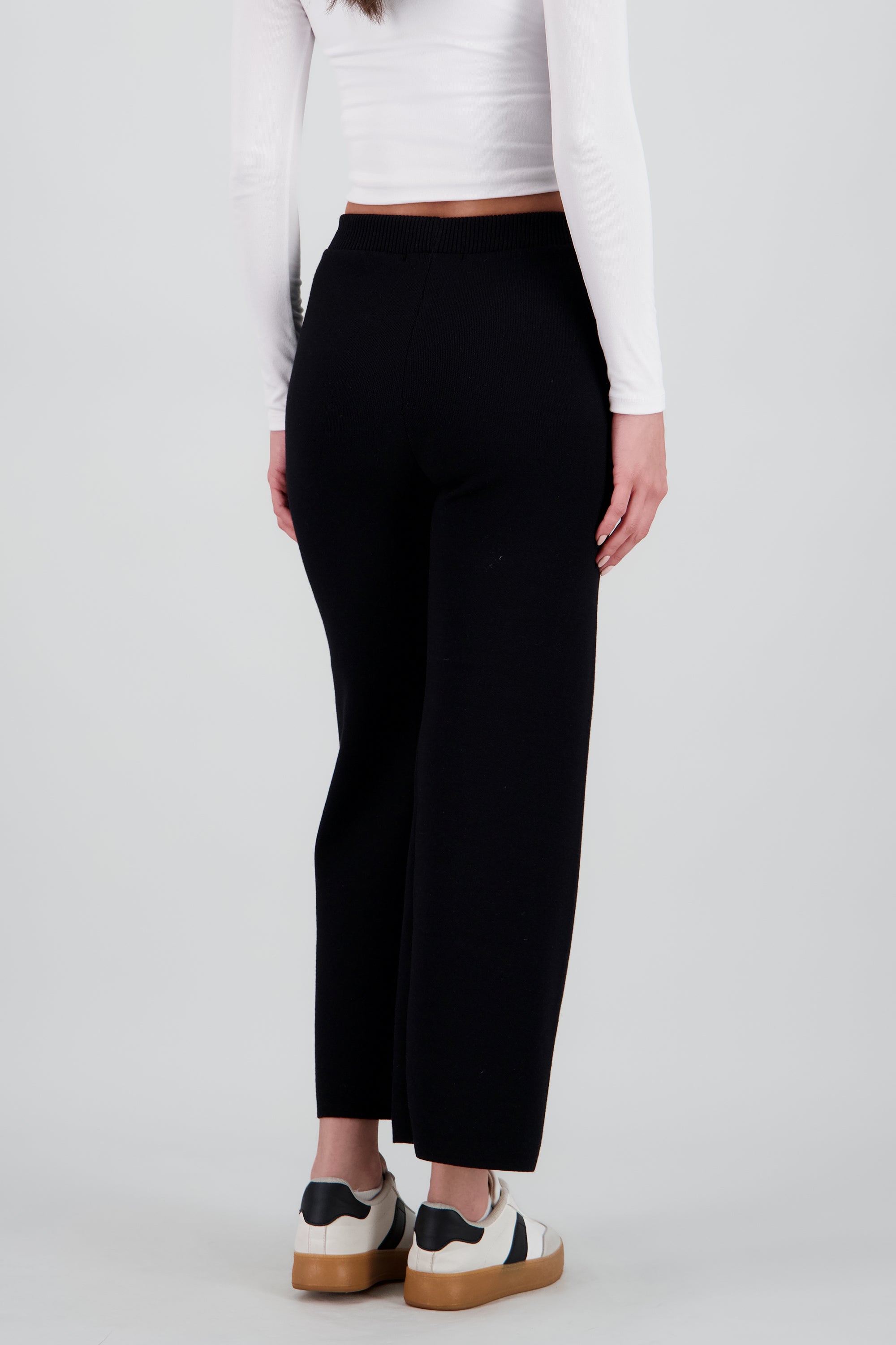 Pantalon tejido culotte NEGRO