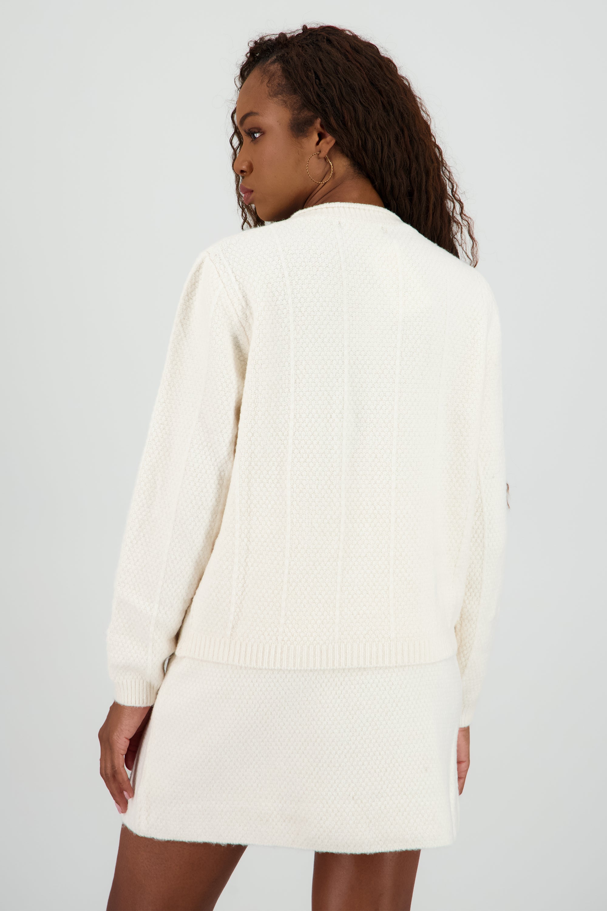 Cardigan bolsas detalle botones BEIGE