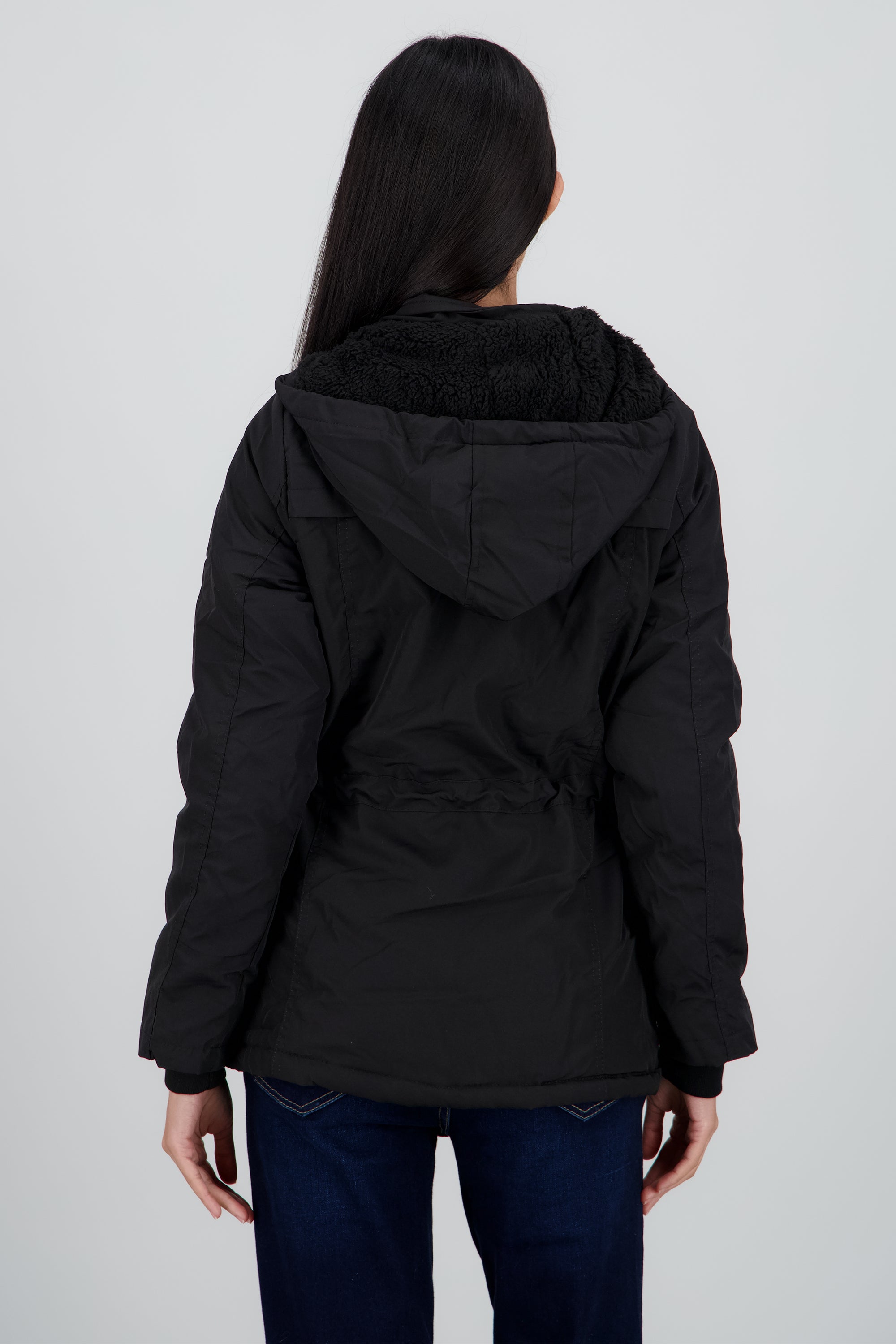 GABARDINA BOLSA Y JARETA NEGRO