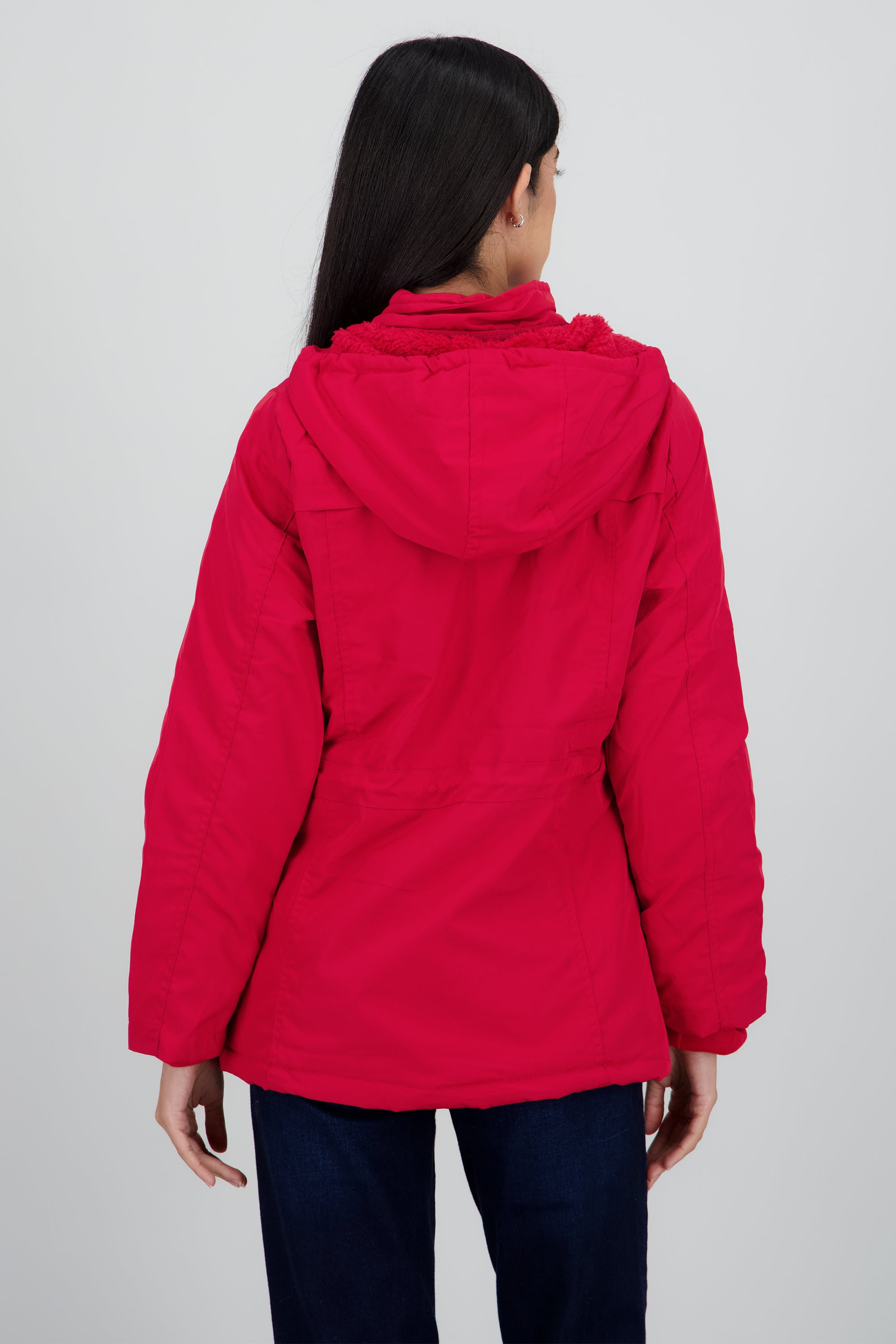 GABARDINA BOLSA Y JARETA ROJO