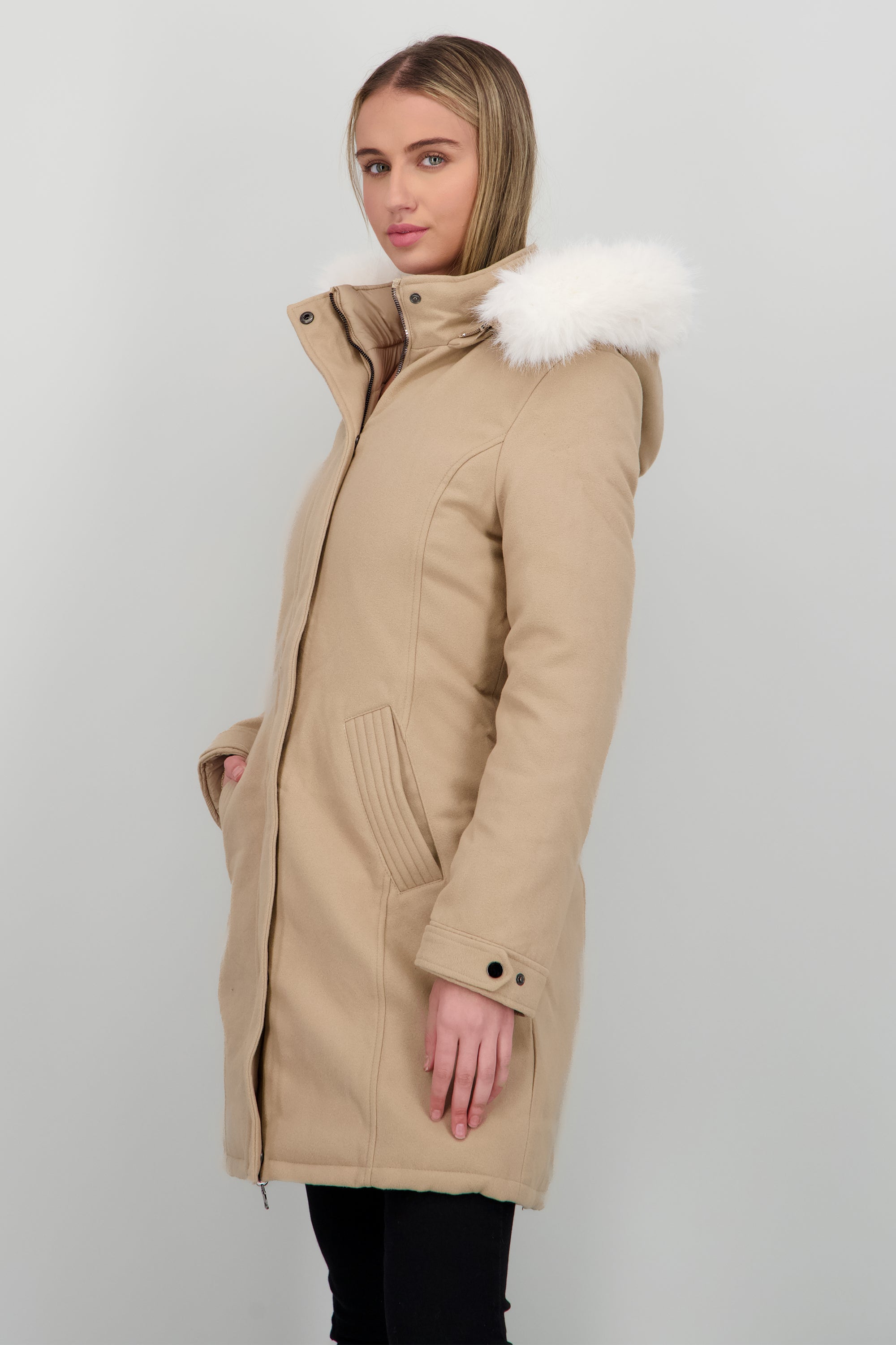 CHAMARRA DOBLE VISTA BEIGE