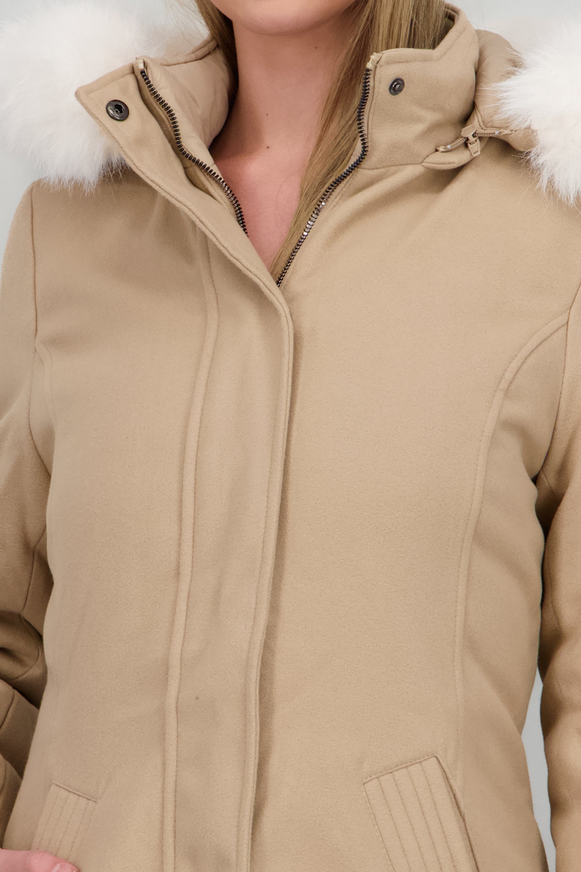 CHAMARRA DOBLE VISTA BEIGE