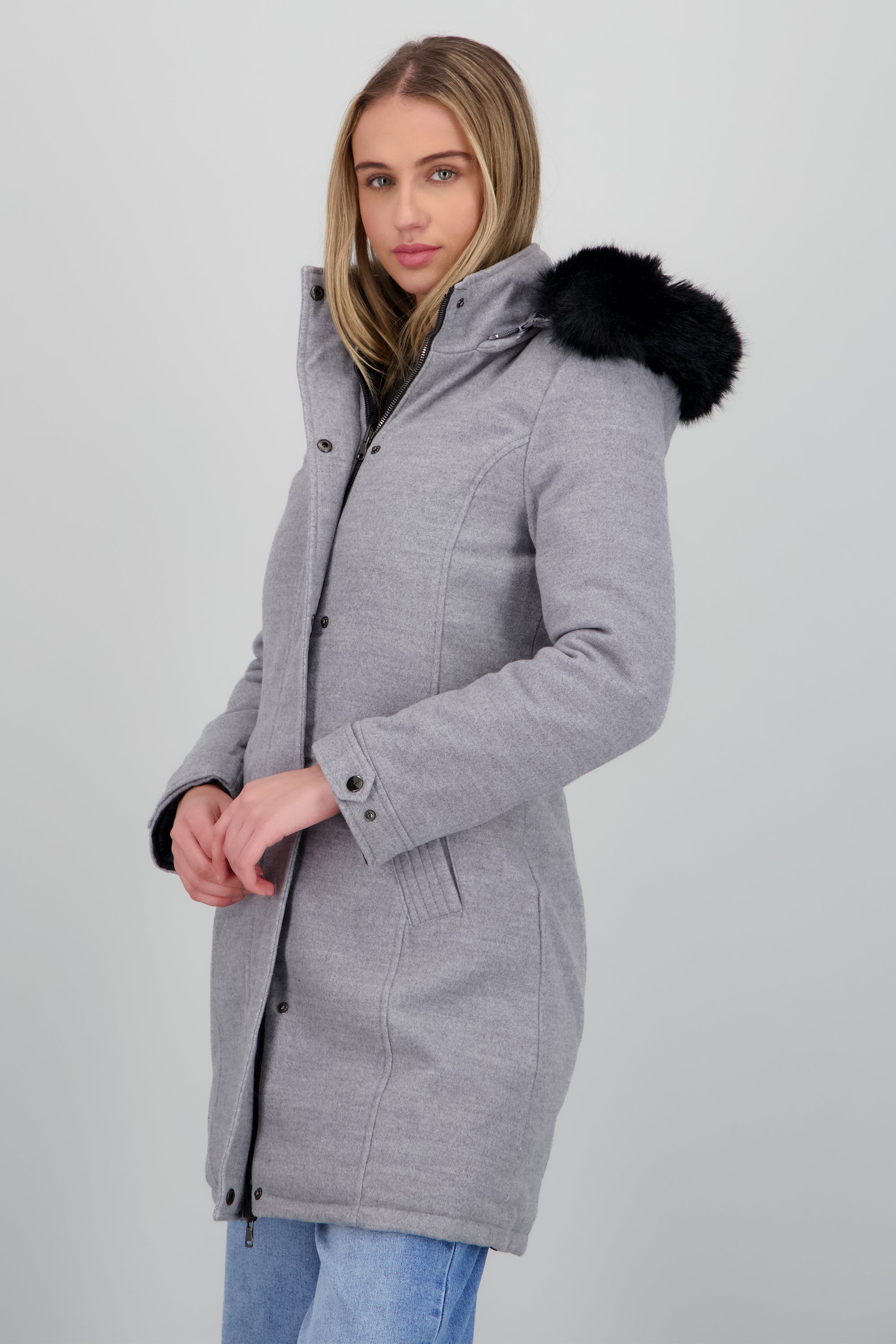 CHAMARRA DOBLE VISTA GRIS COMBO