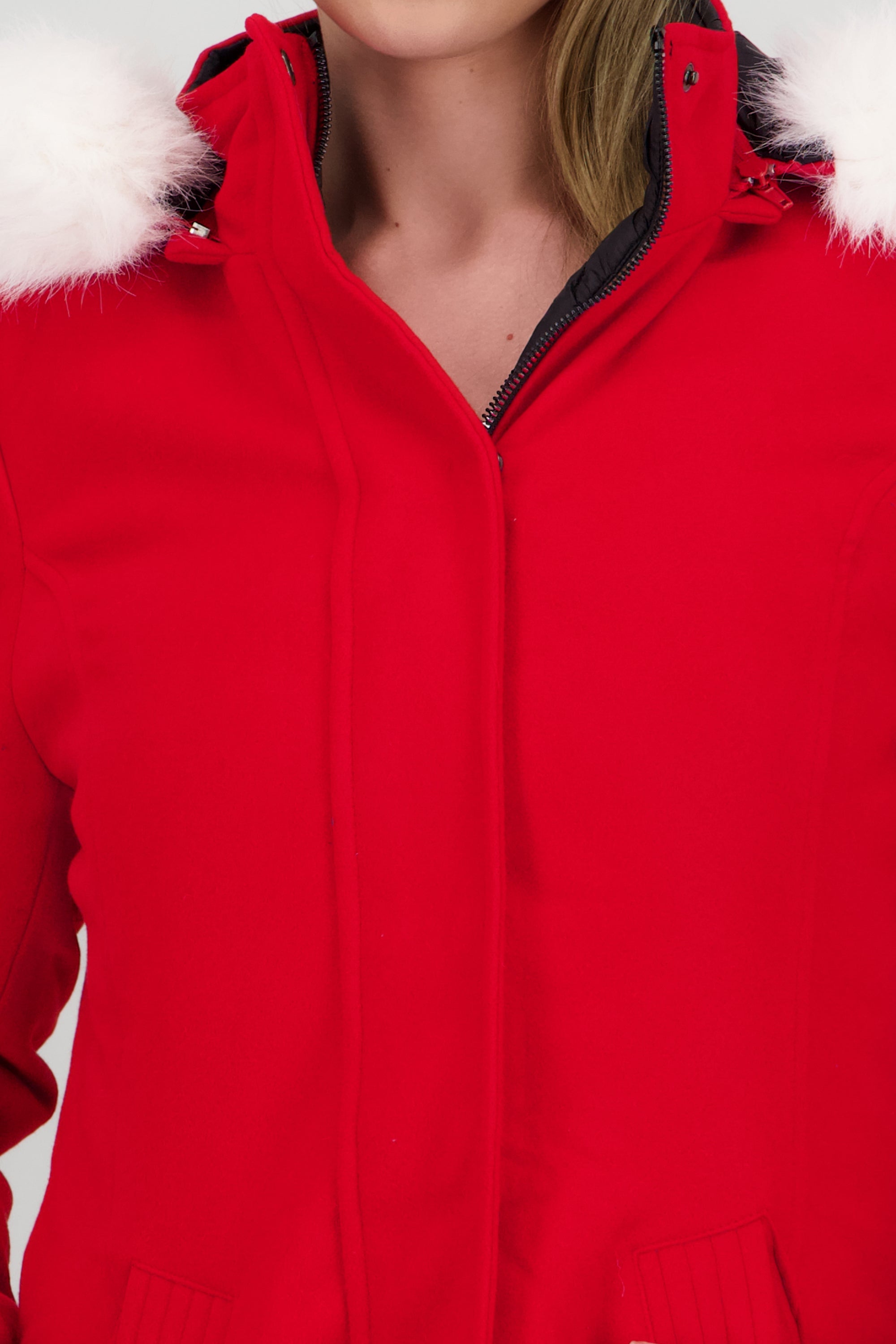 CHAMARRA DOBLE VISTA ROJO COMBO