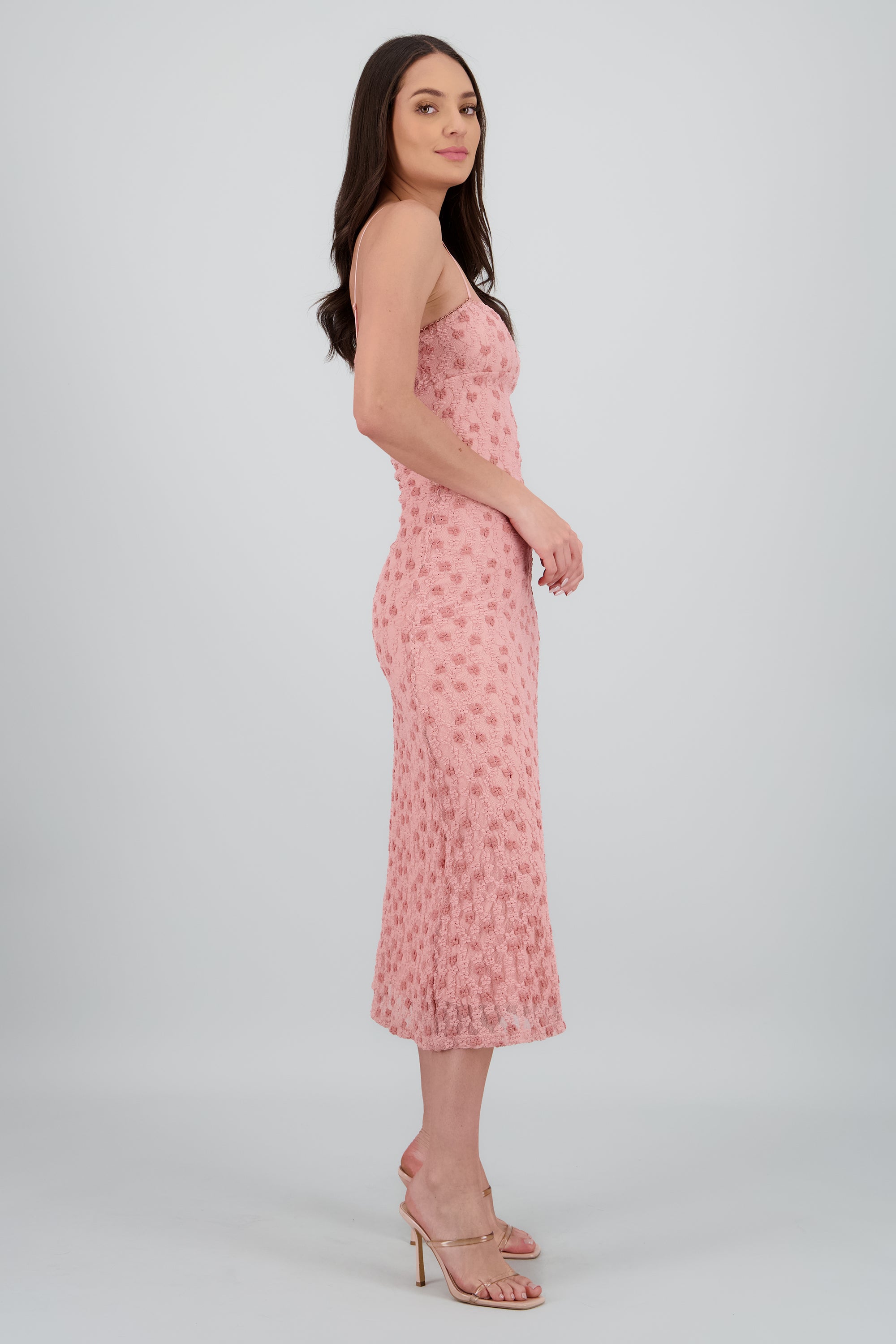 Vestido maxi  detalle espalda ROSA