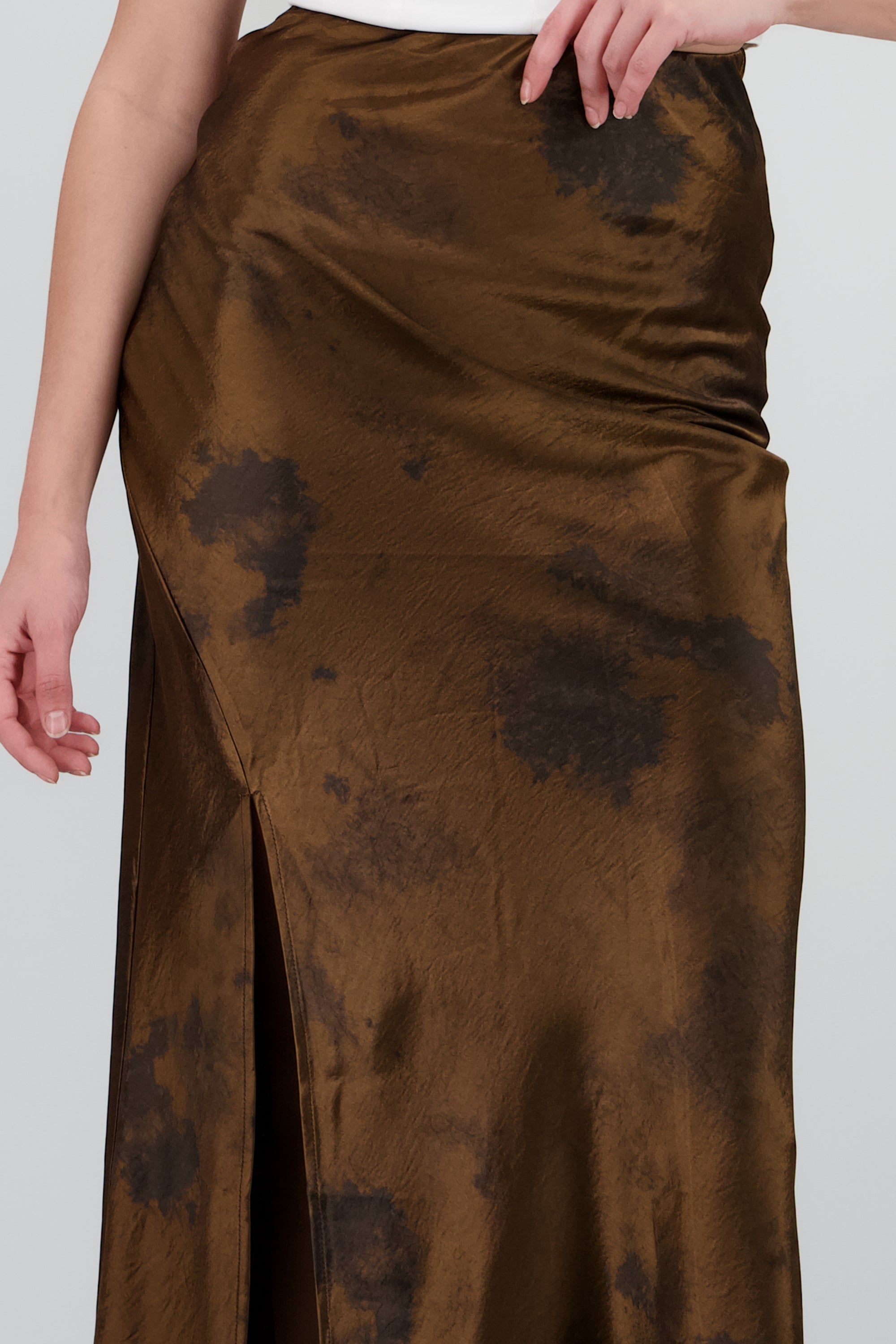 FALDA MIDI ESTAMPADA CAFE COMBO