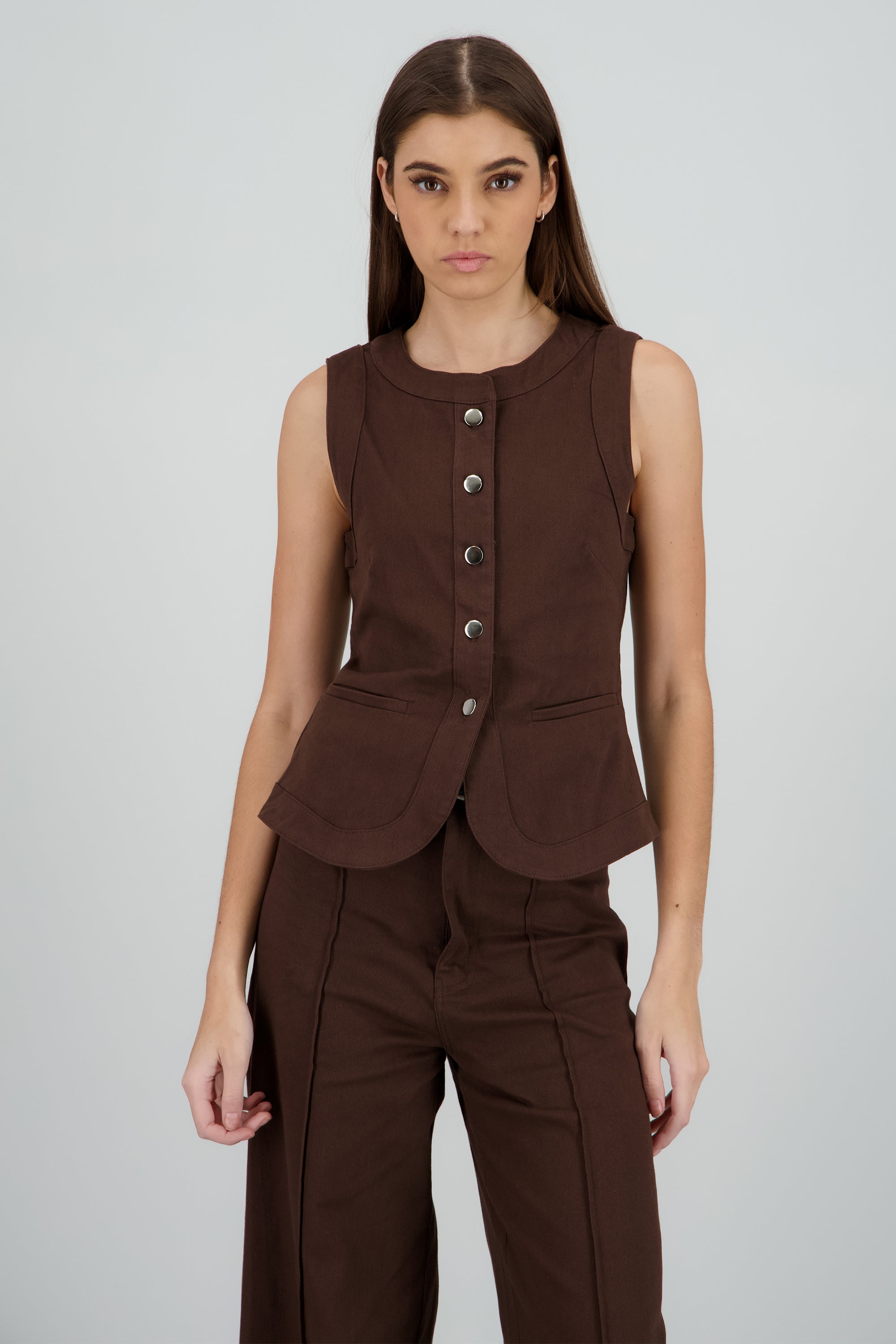 TOP S/M DET BOTONES CAFE