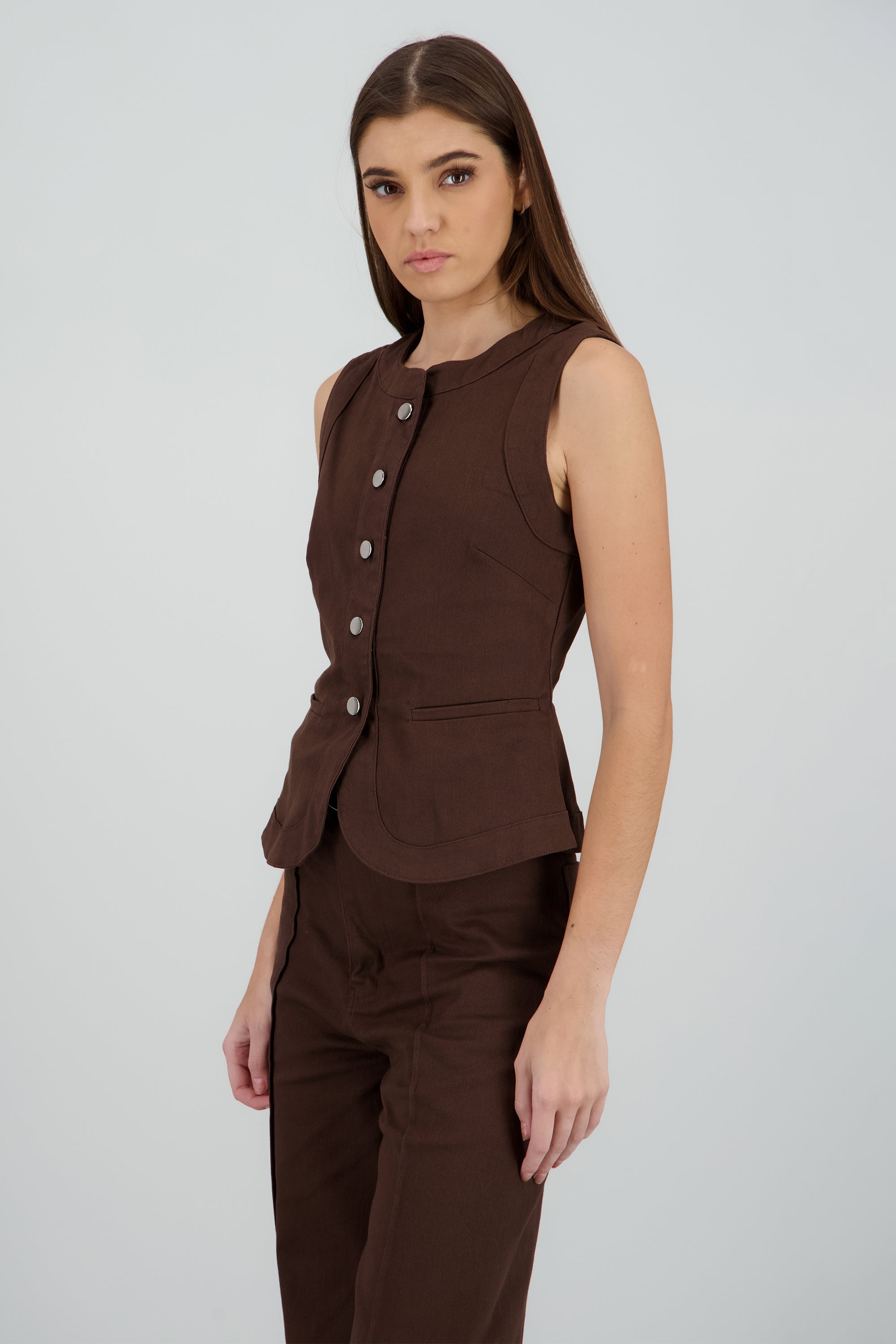 TOP S/M DET BOTONES CAFE