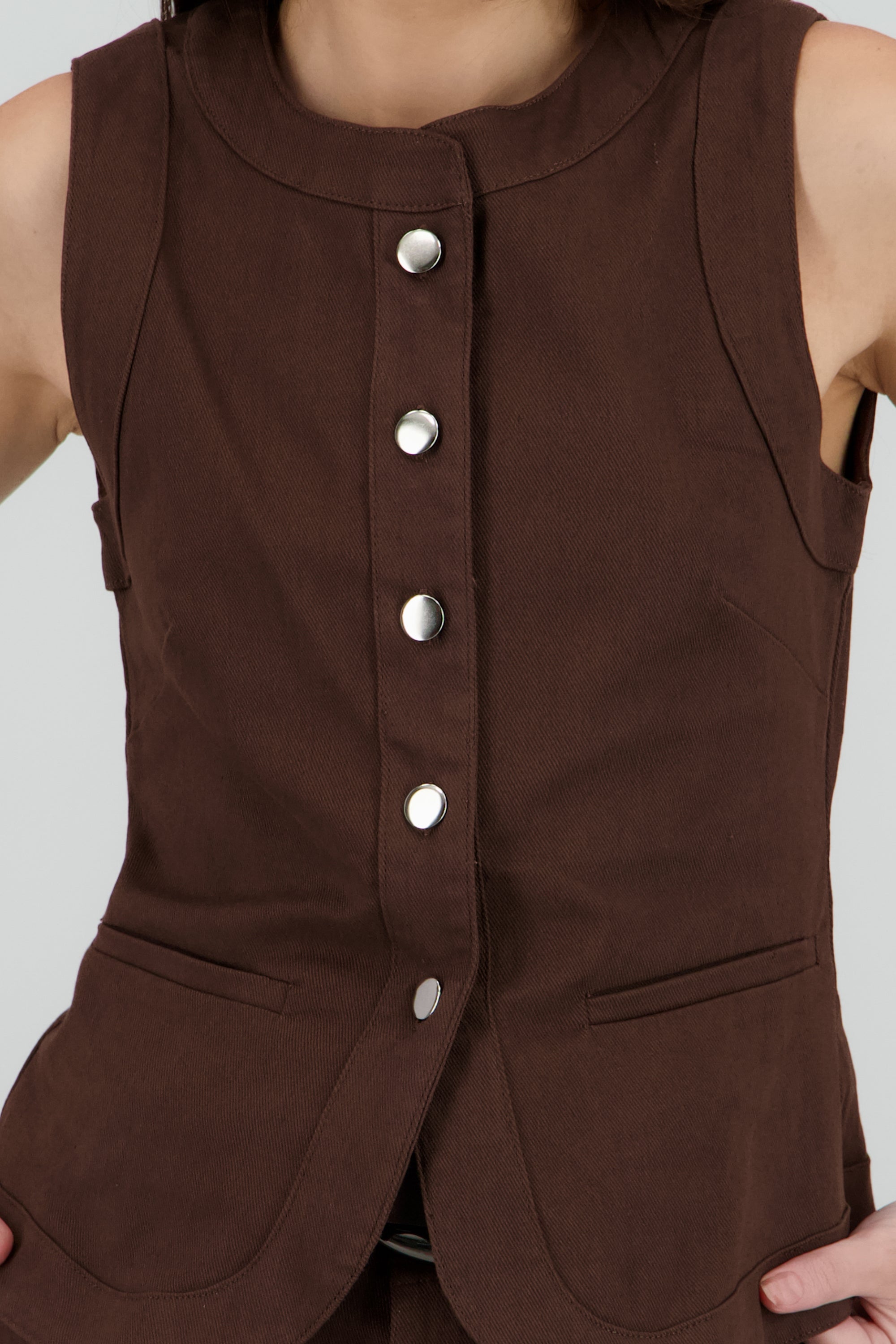 TOP S/M DET BOTONES CAFE