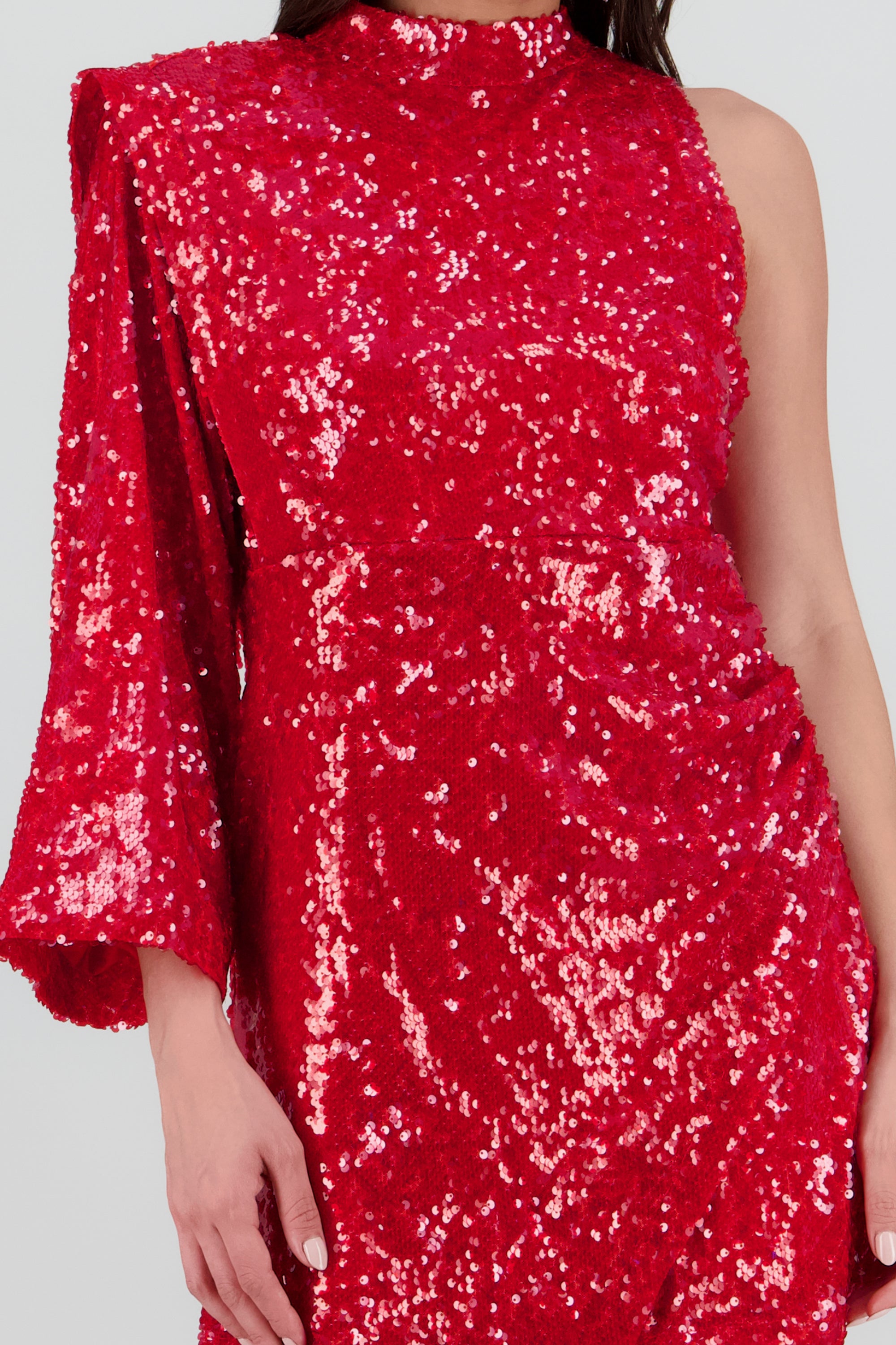 VESTIDO MINI ESCOTE ESPALDA ROJO