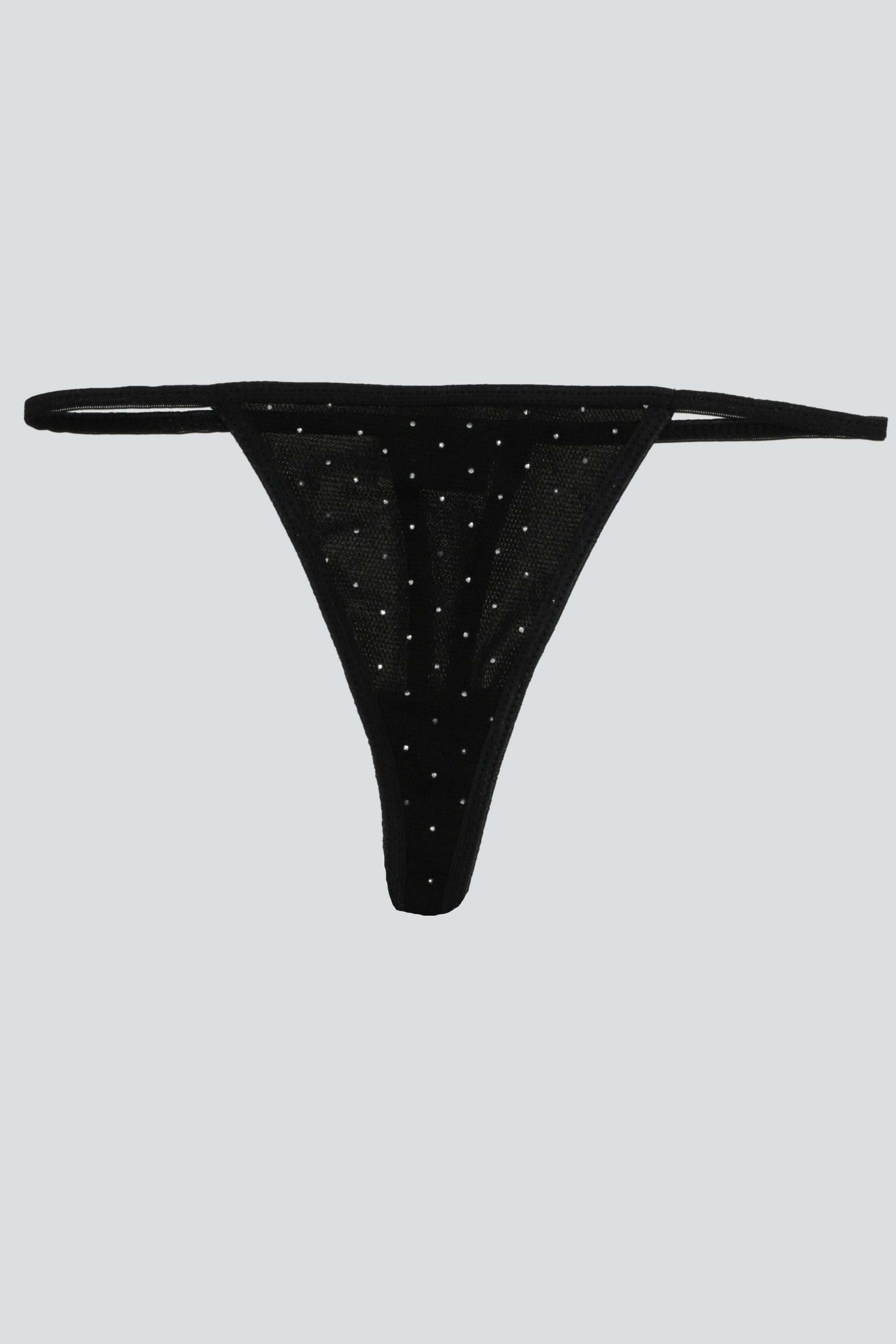 Tanga brillos NEGRO