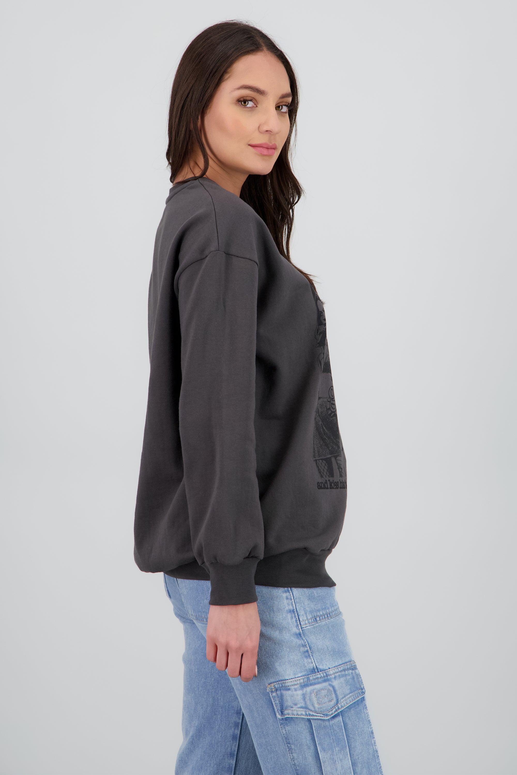 Sudadera Olivia Rodrigo get him back GRIS OBSCURO